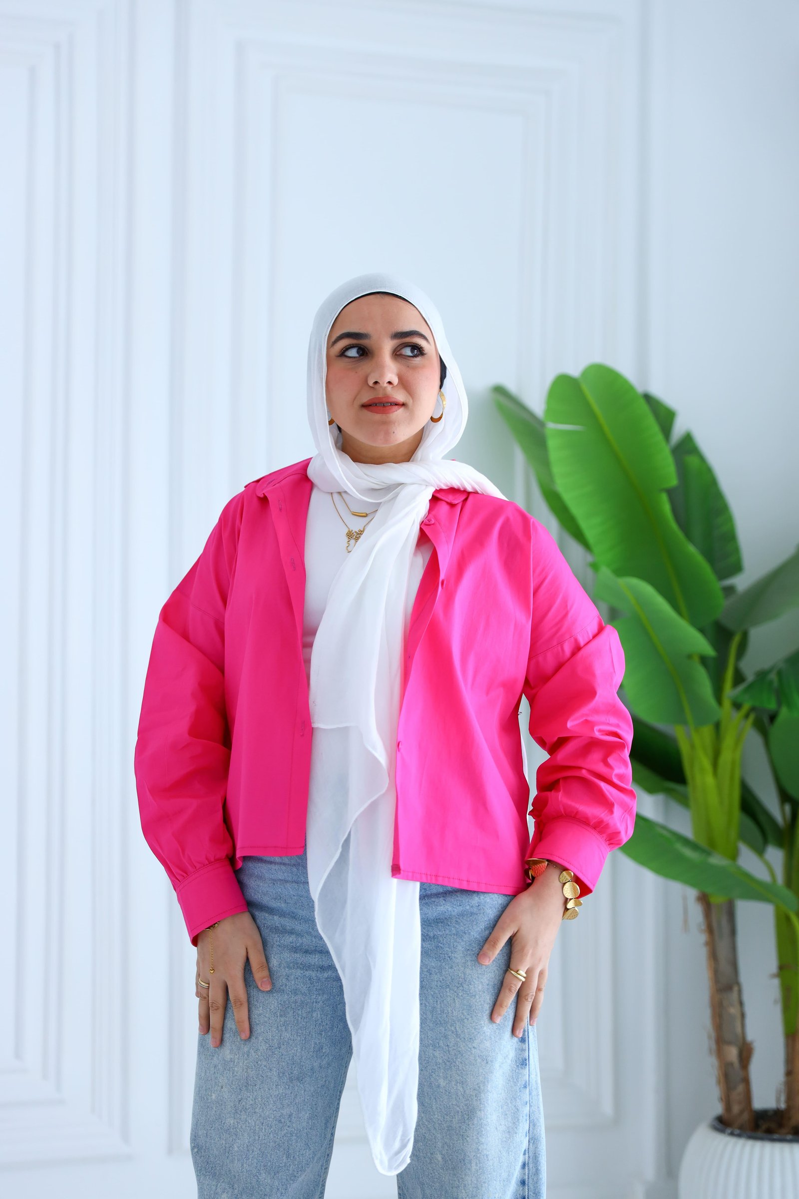 Foshia cropped shirt
