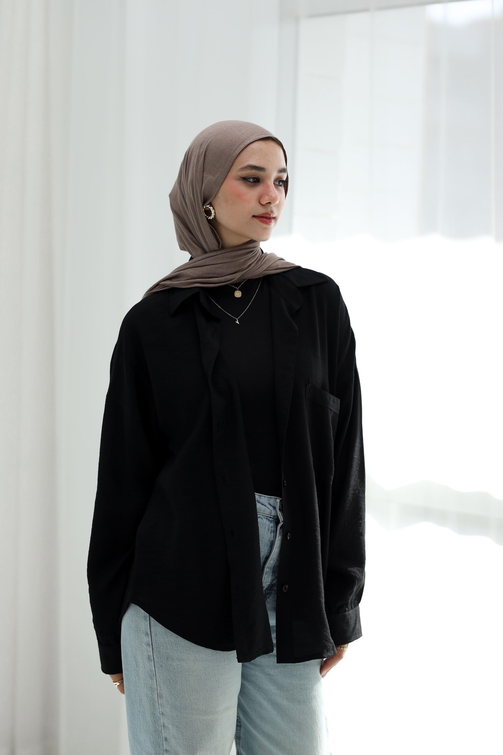 Black easy wear shirt