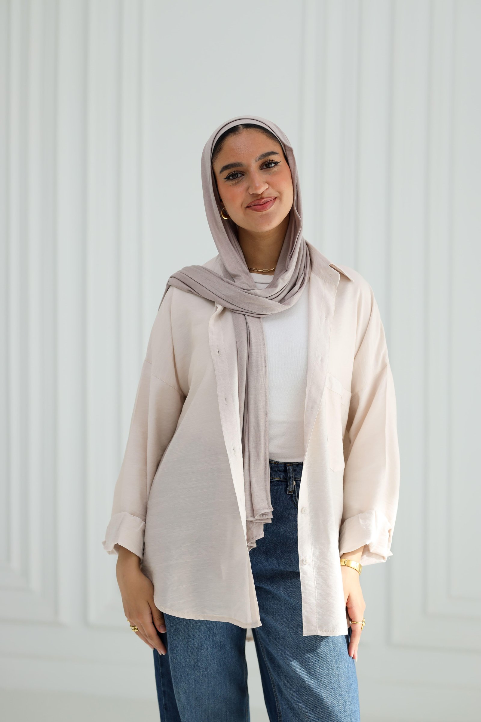 Beige easy wear shirt