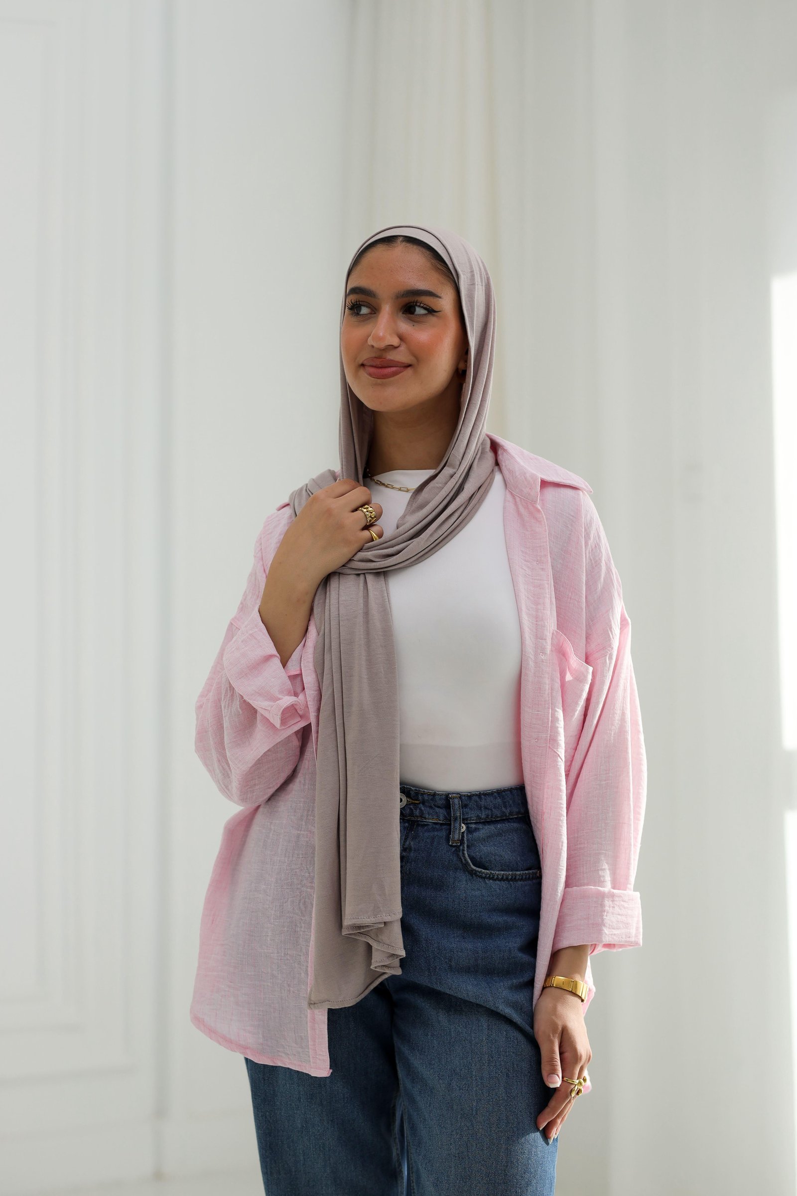 Baby pink gentle fit shirt
