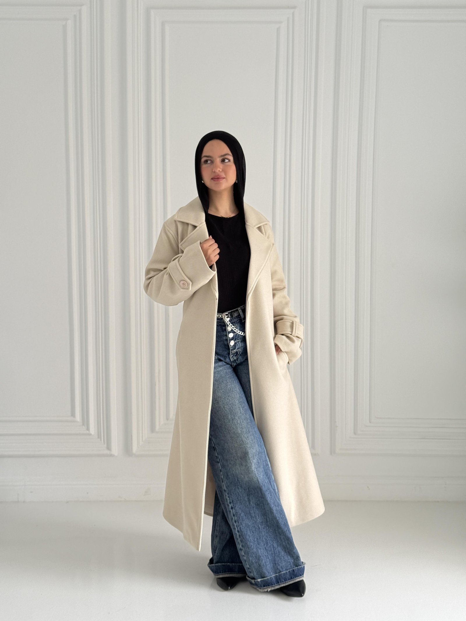 Beige Classic Coat