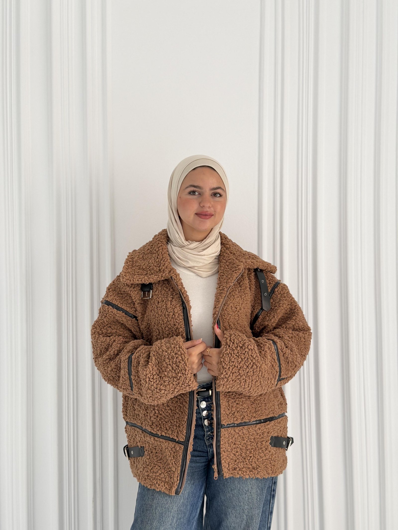 Brown Gentle Fur Jacket