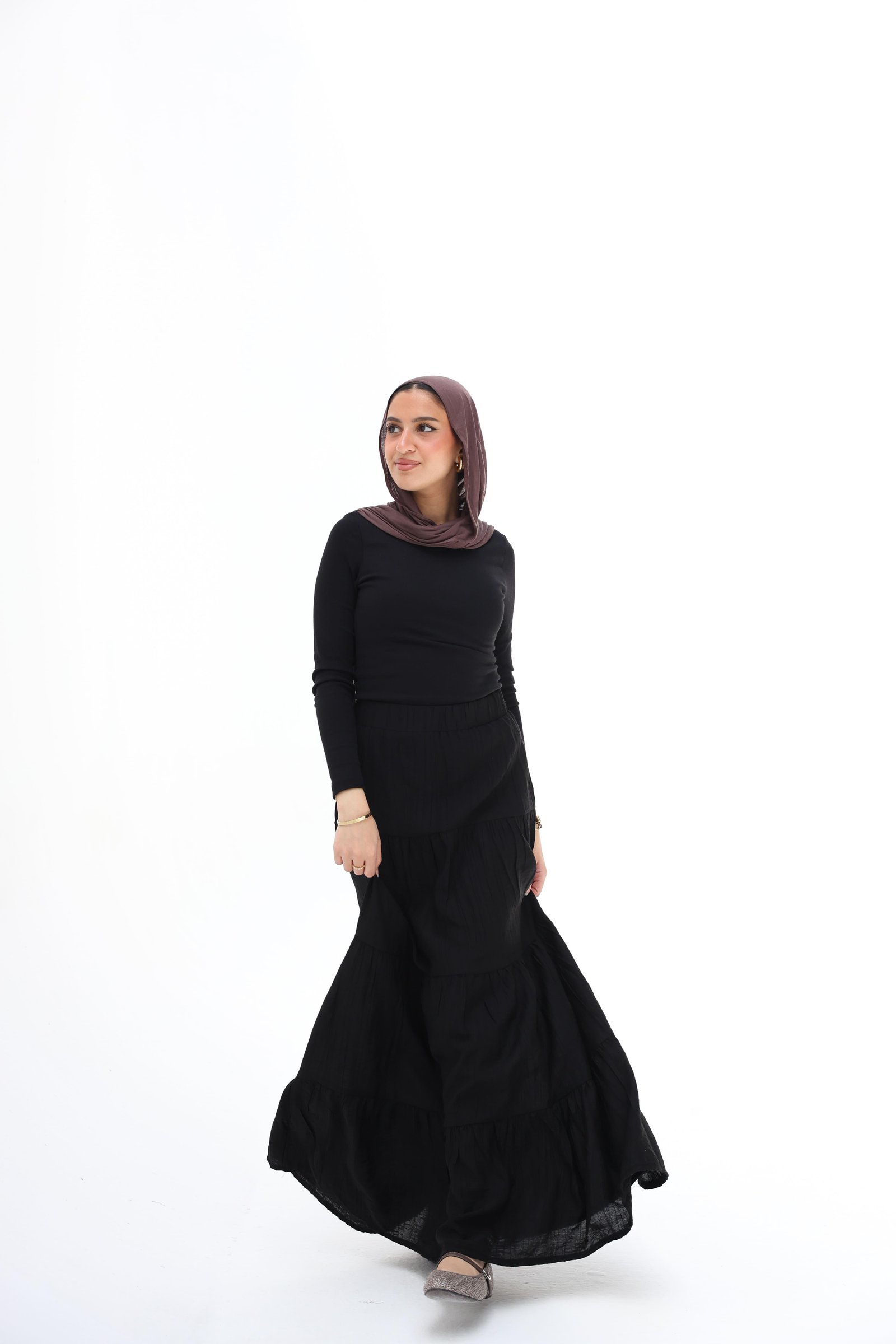 Black Layerd Skirt