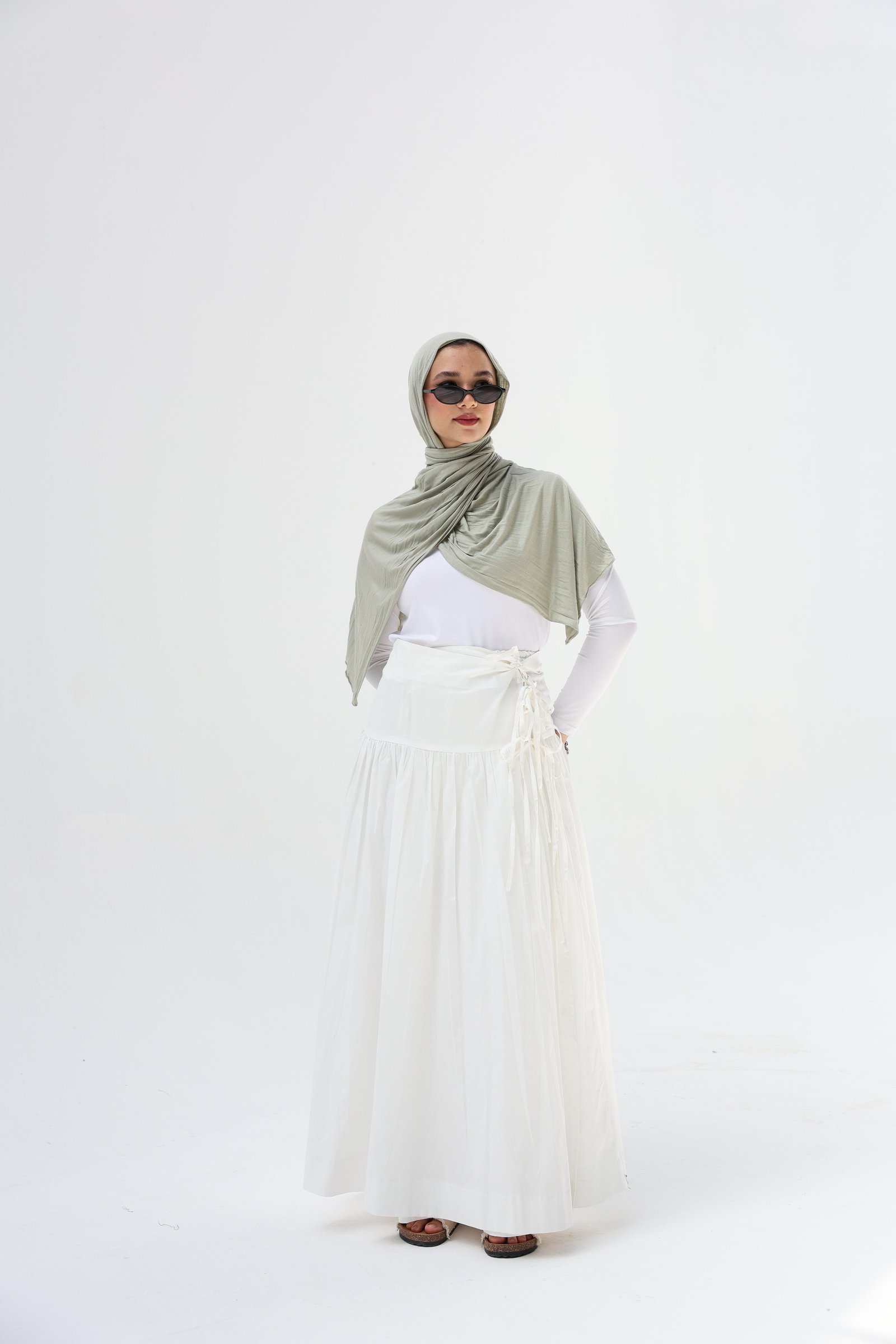 White Flow Skirt