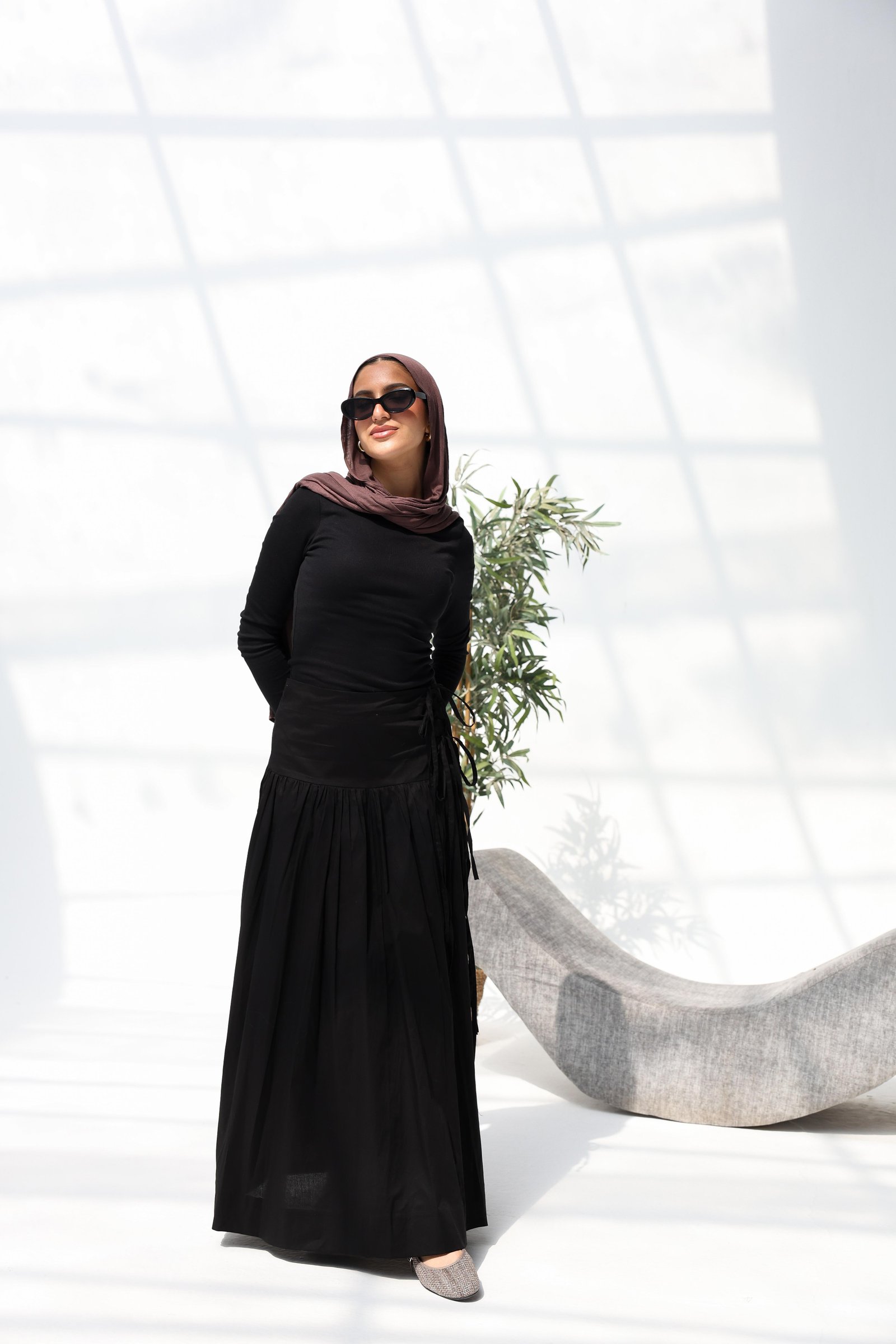 Black Flow Skirt