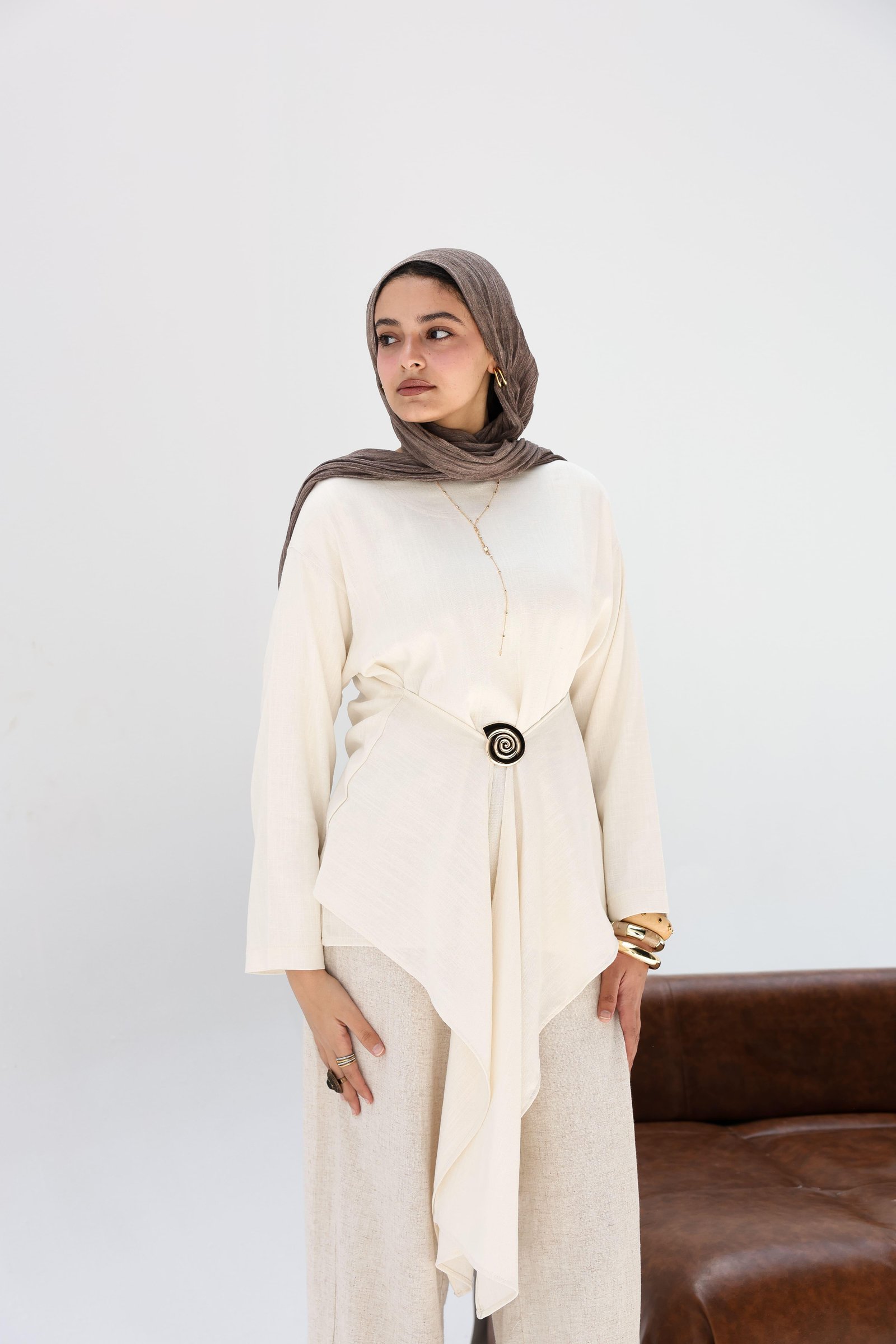 Beige Lily Blouse