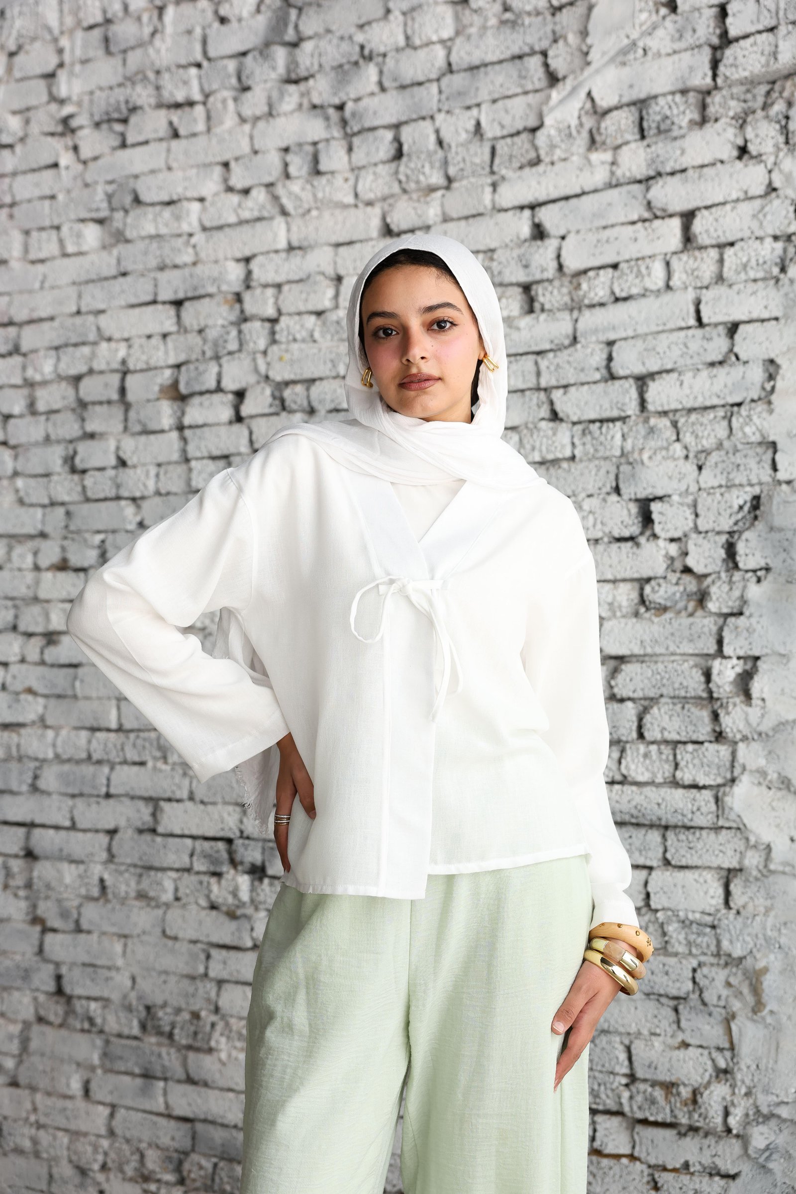 White Ribbon Blouse