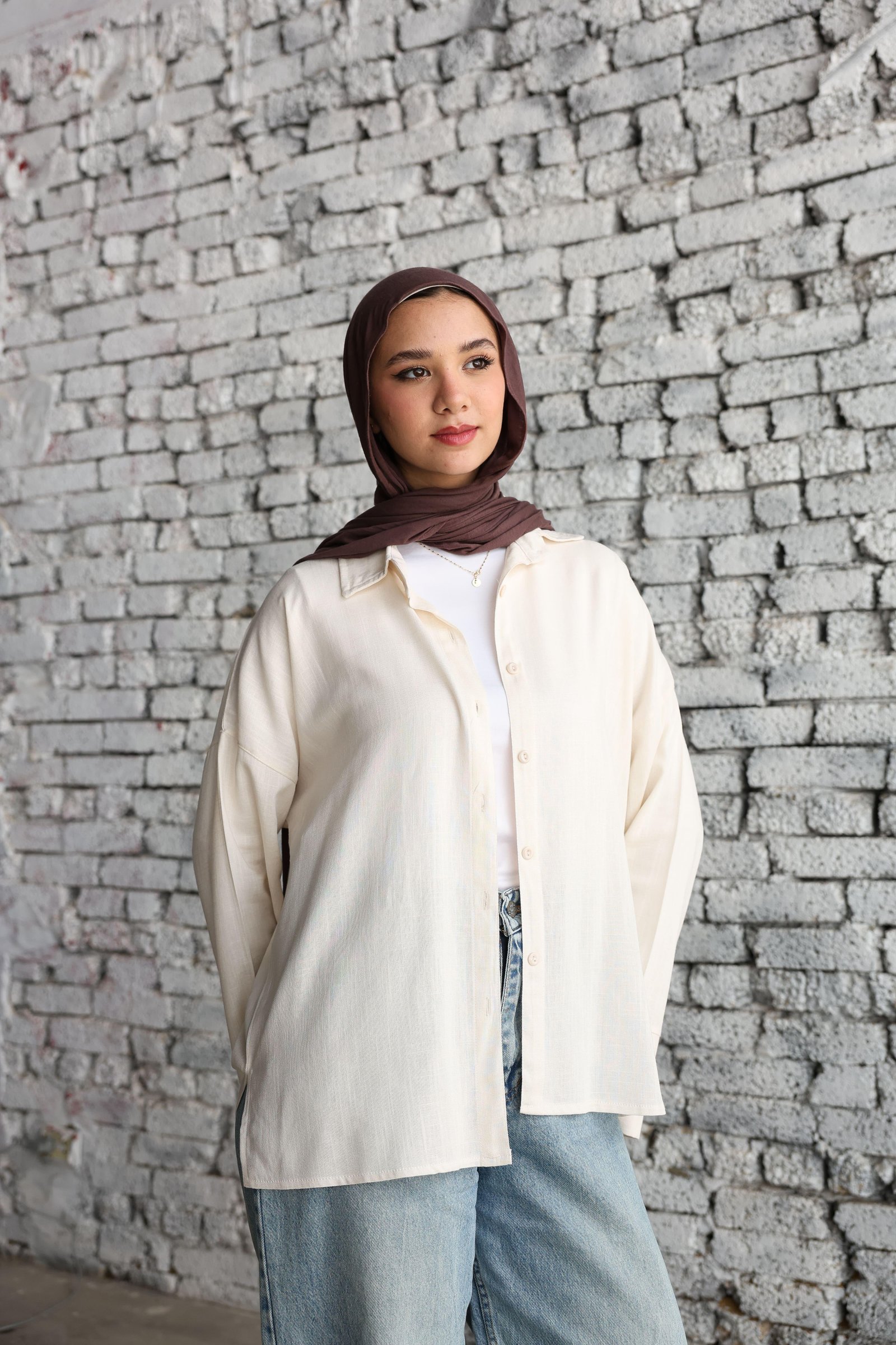 Beige Linen Shirt