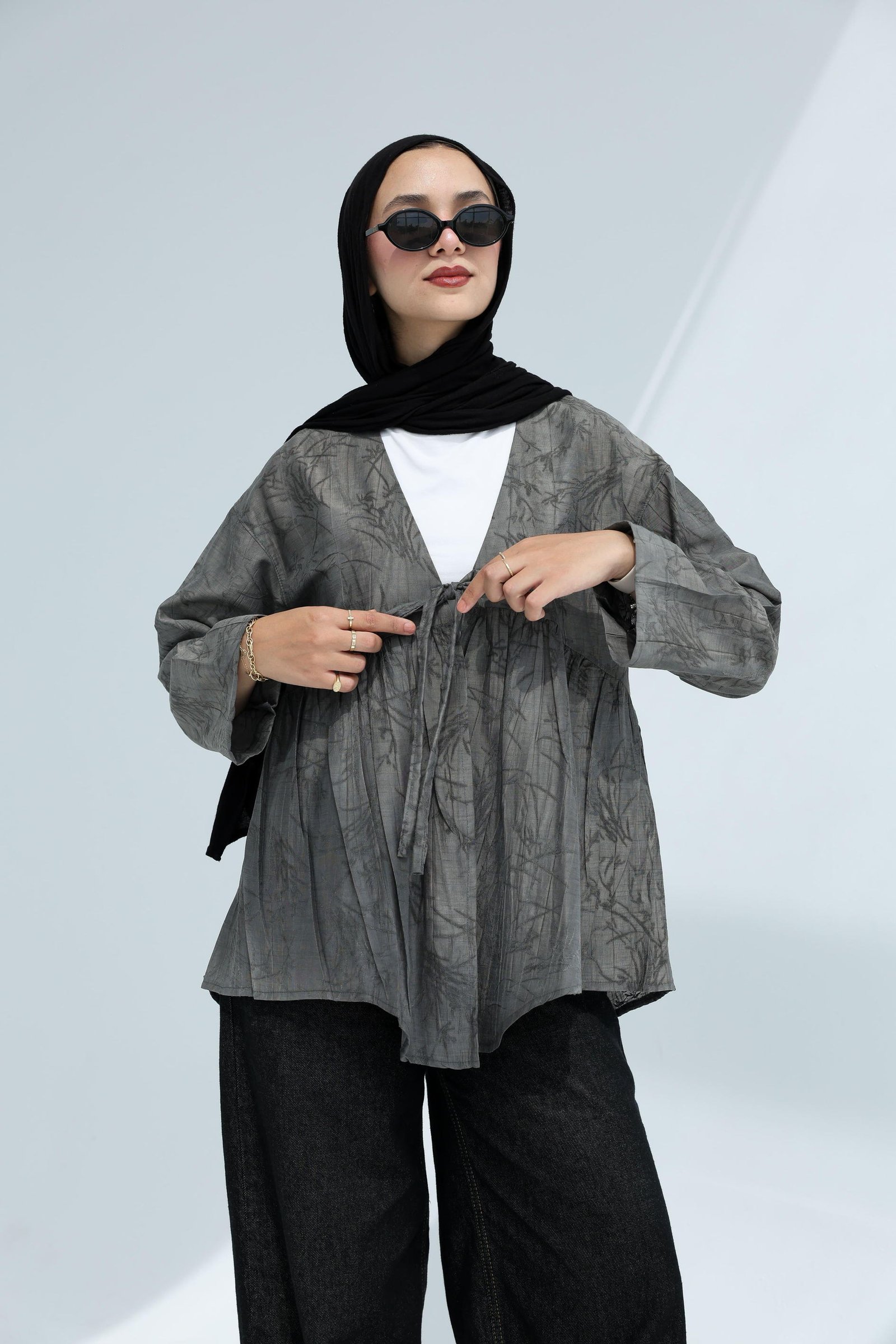 Dark Gray Nova Blouse