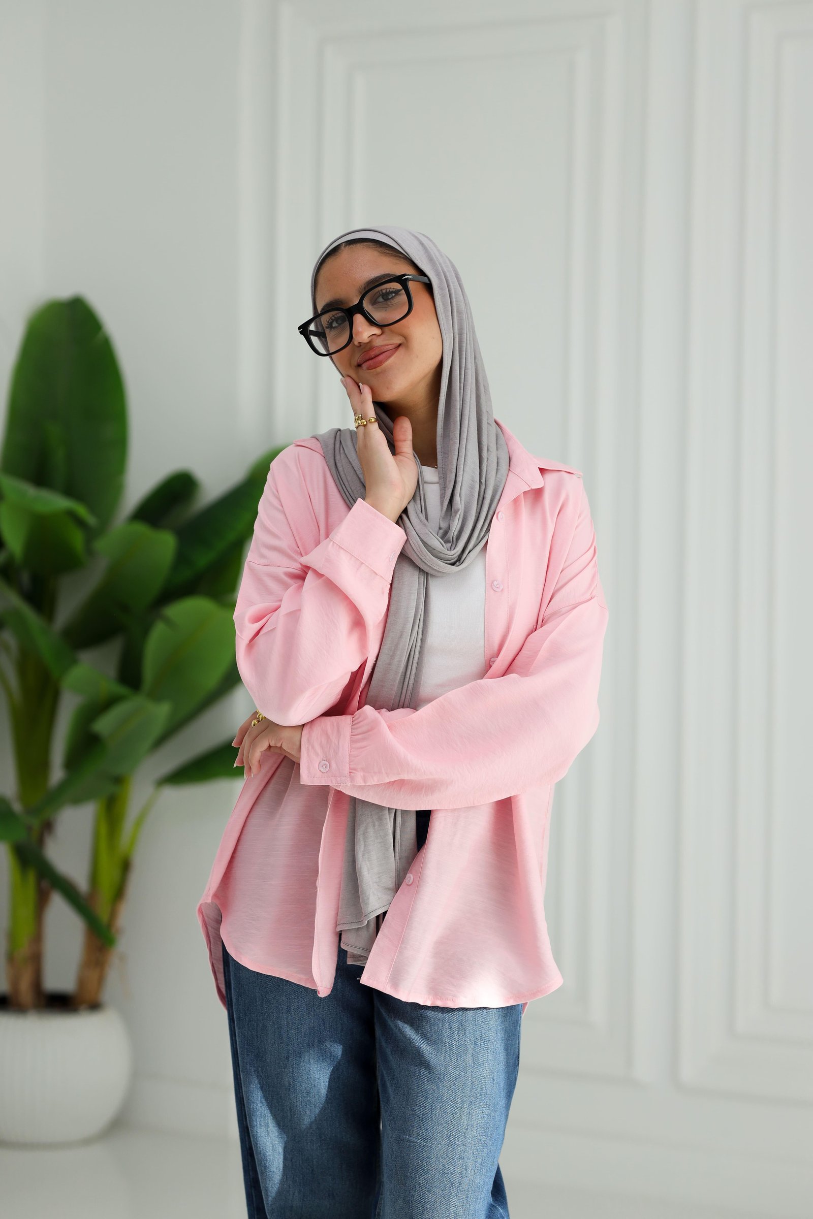 Pink easy wear shirt gallery image