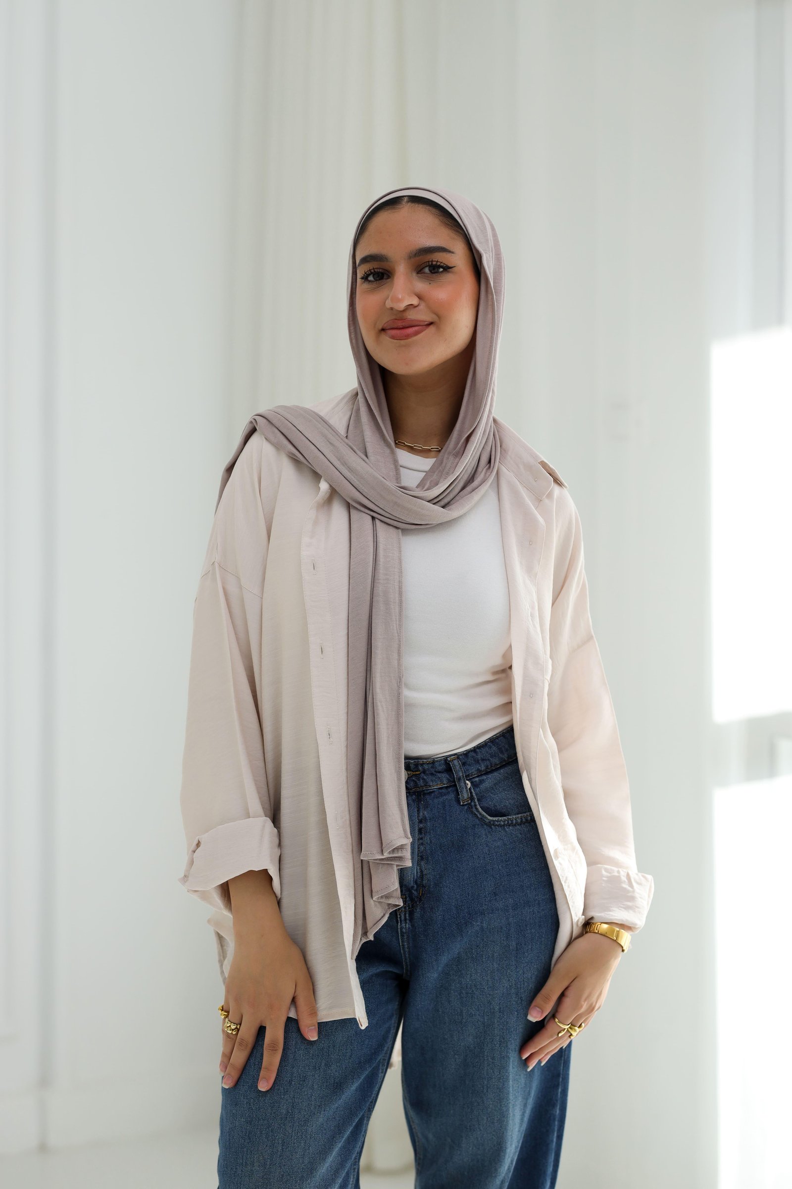 Beige easy wear shirt gallery image