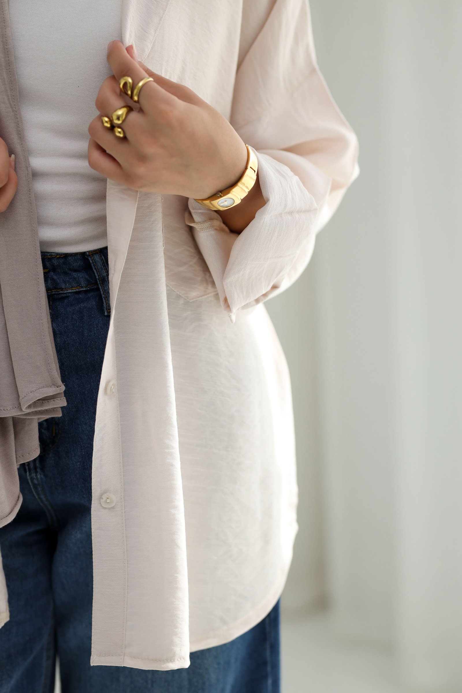 Beige easy wear shirt gallery image