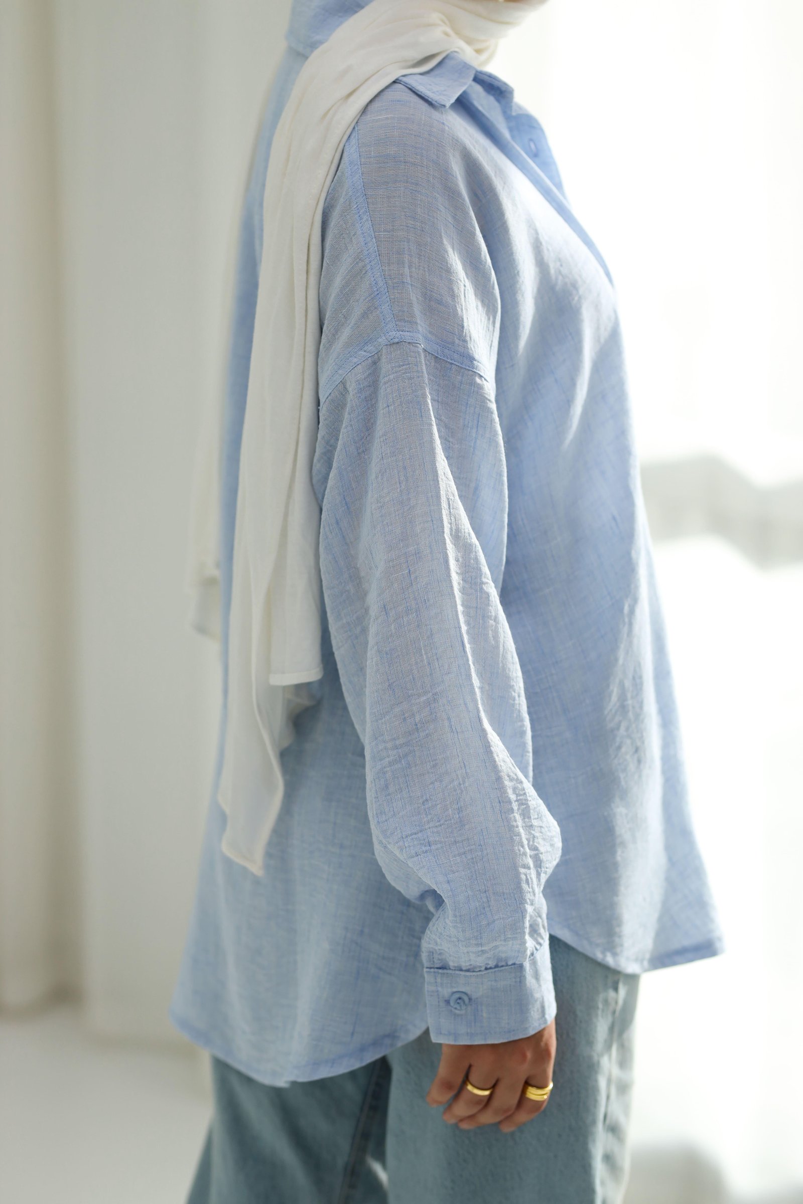 Baby blue gentle fit shirt gallery image