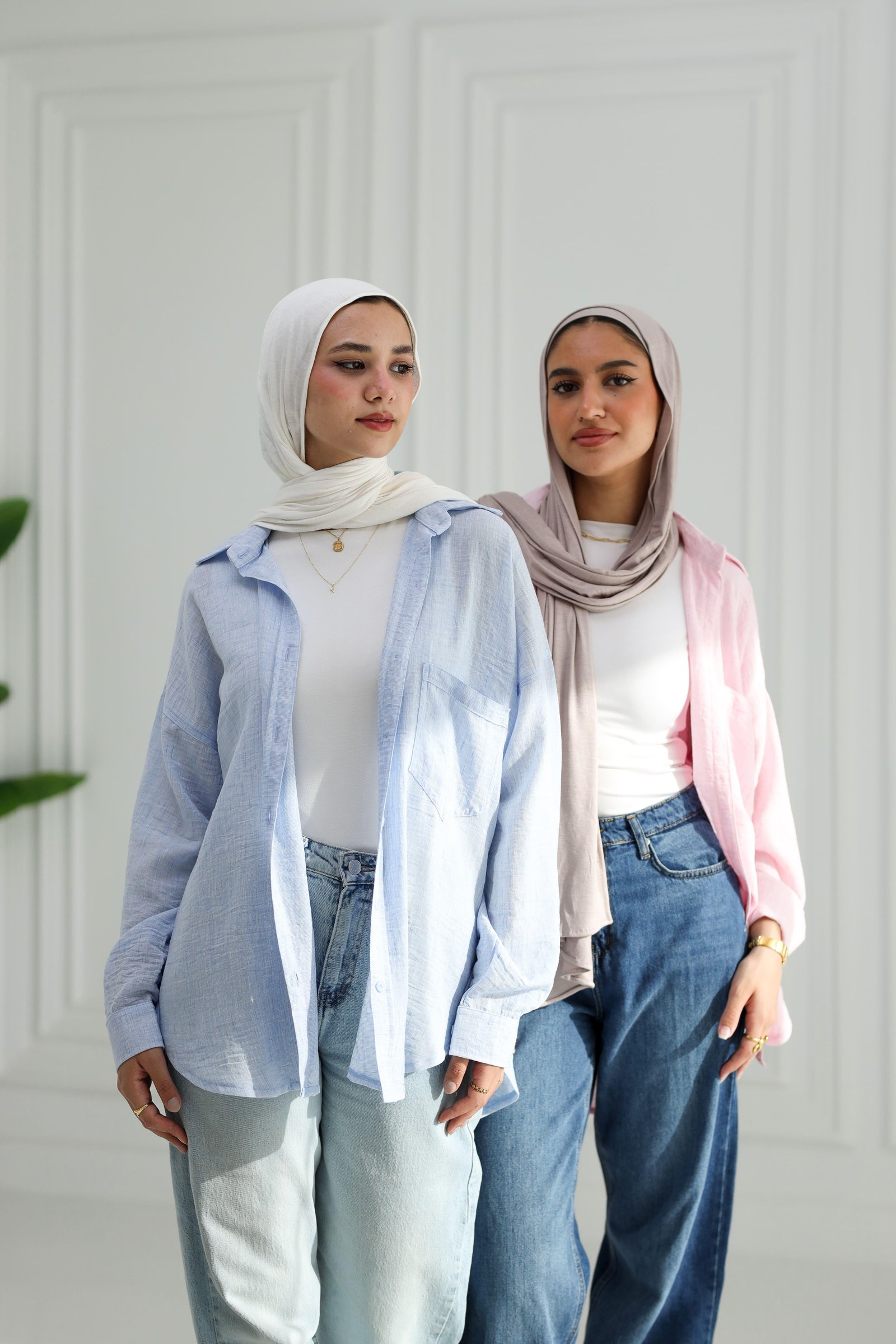 Baby blue gentle fit shirt gallery image