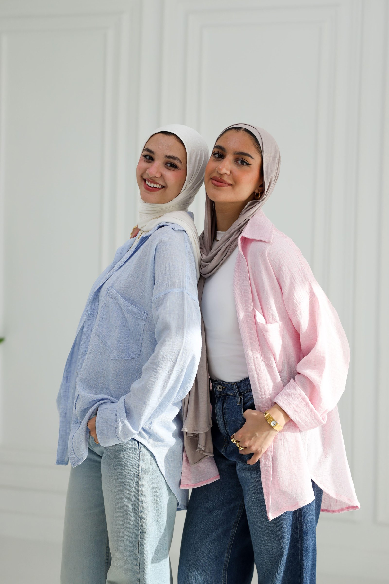 Baby pink gentle fit shirt gallery image