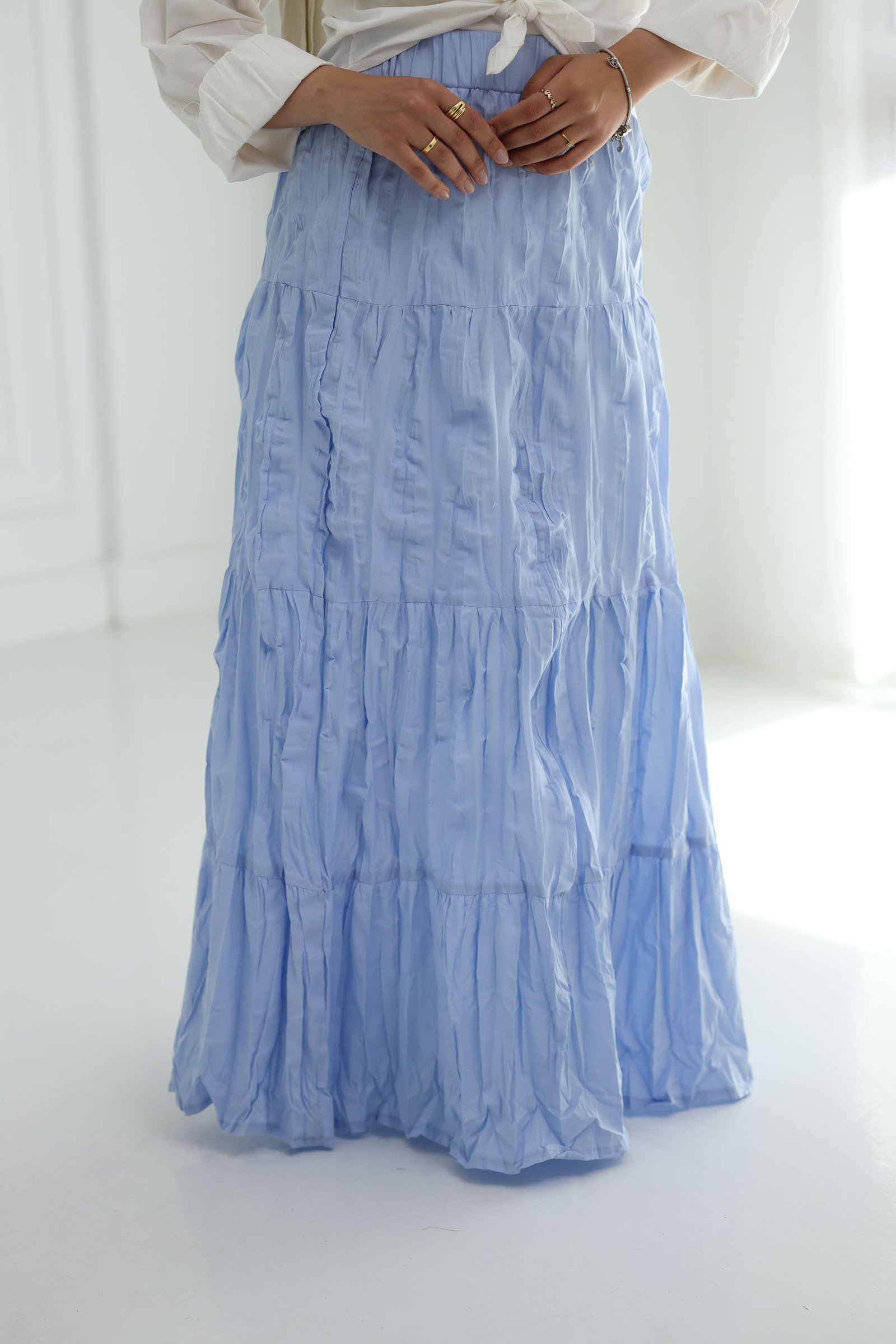 Baby blue luna skirt gallery image
