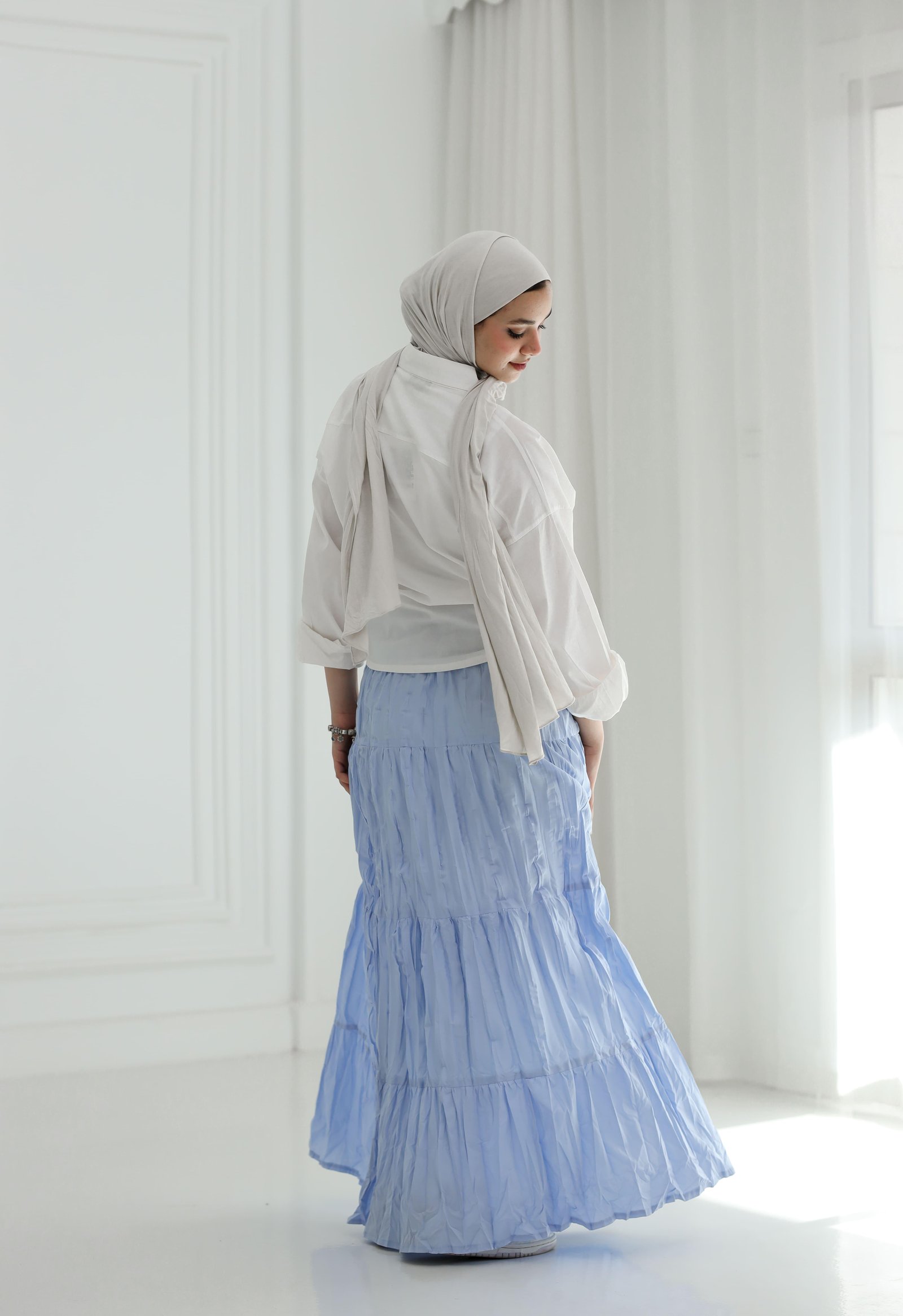 Baby blue luna skirt gallery image