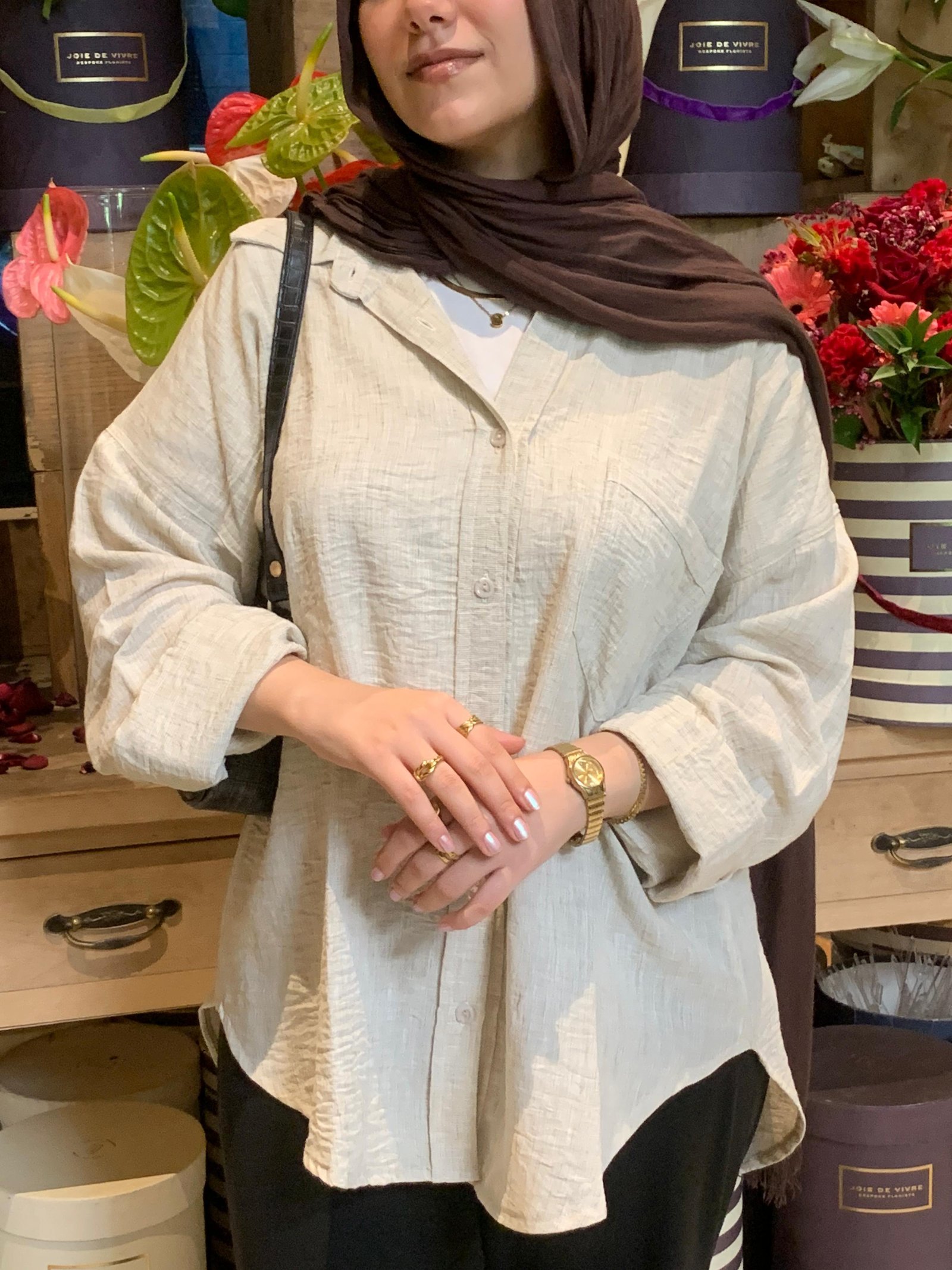 Beige Gentle fit gallery image