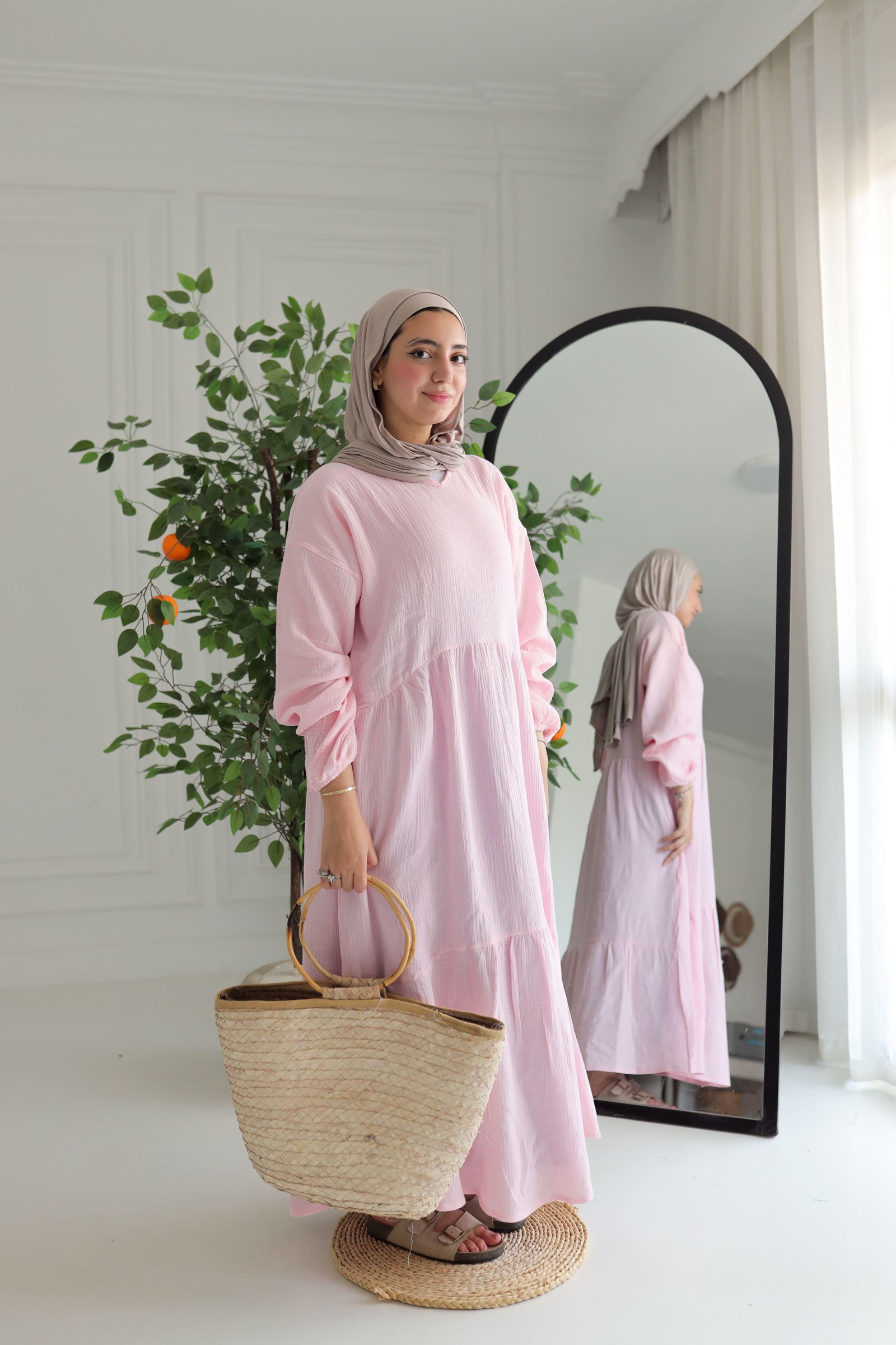 Baby pink sunshine dress gallery image