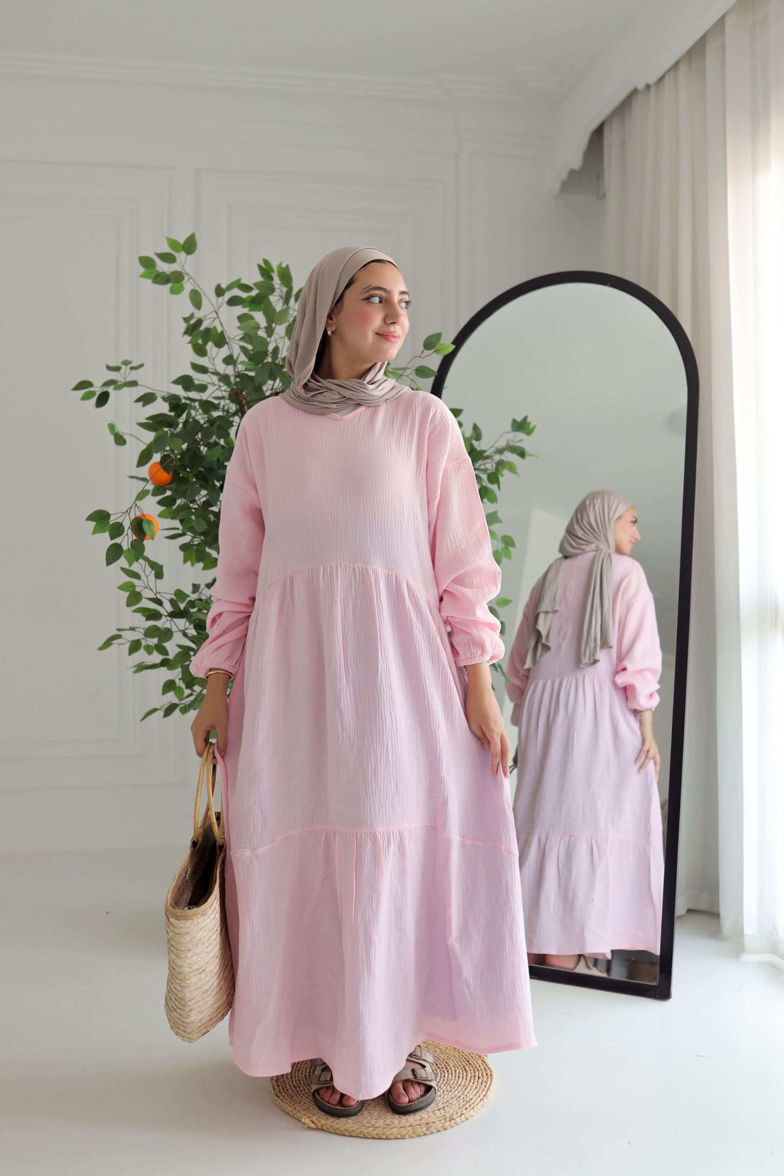 Baby pink sunshine dress gallery image
