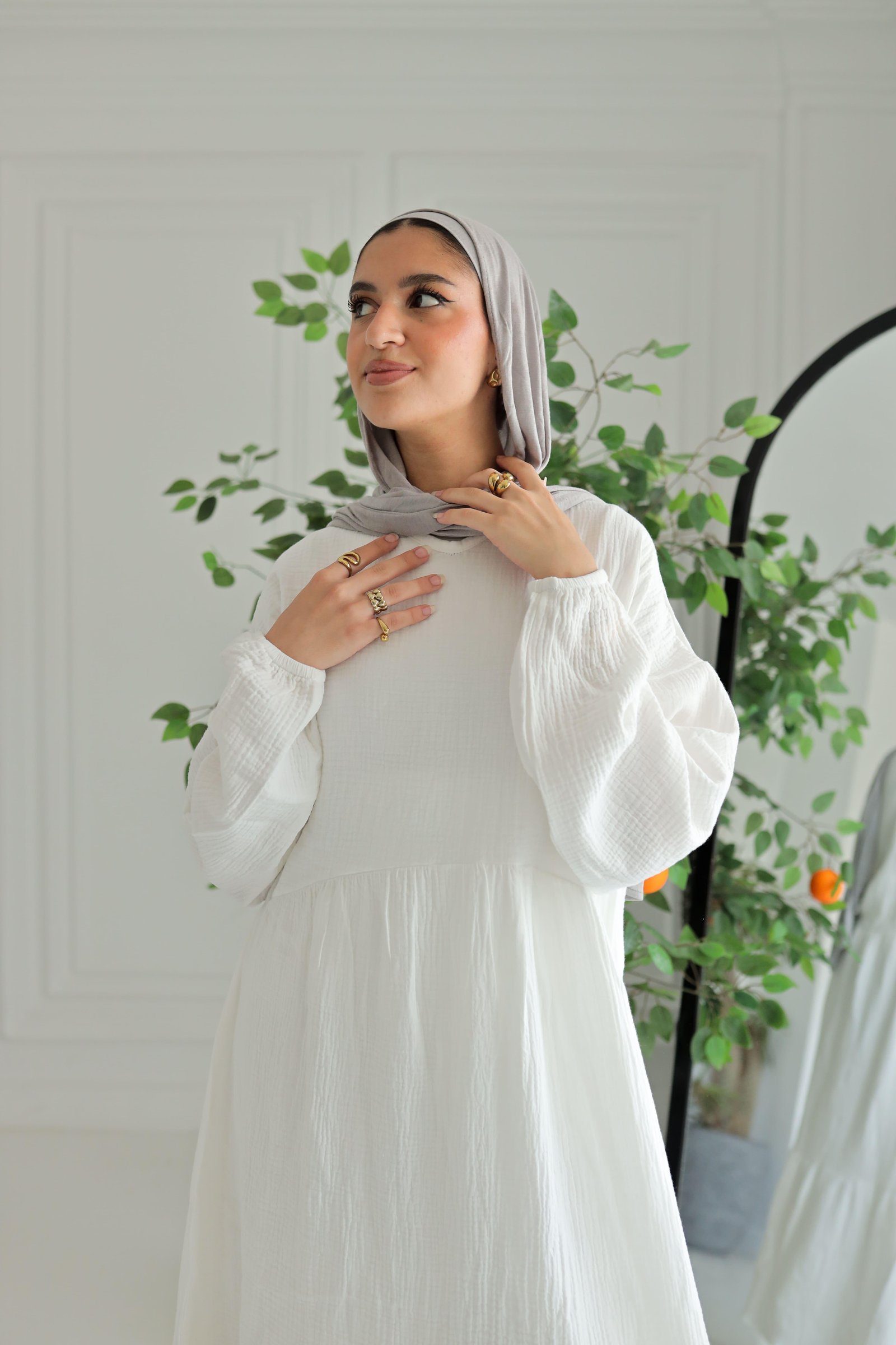 White sunshine dress gallery image