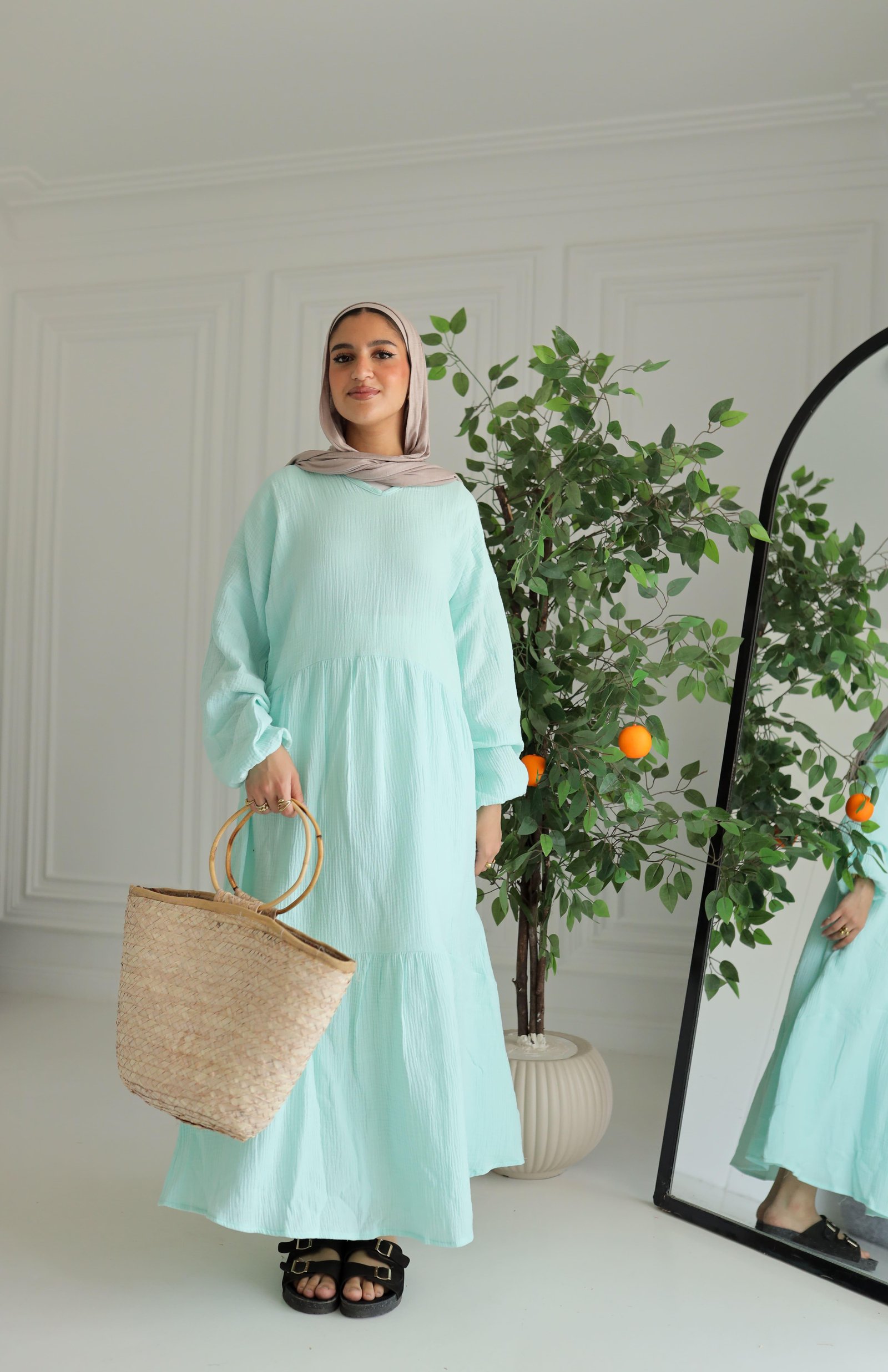 Aqua sunshine dress thumbnail