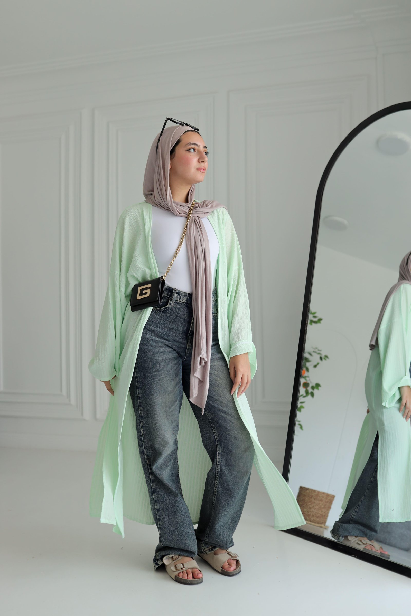 Lime cardigan thumbnail