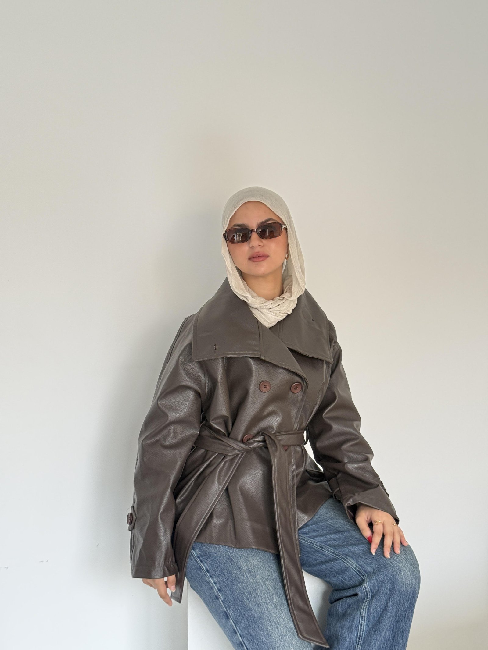 Brown Midnight Belted Trench