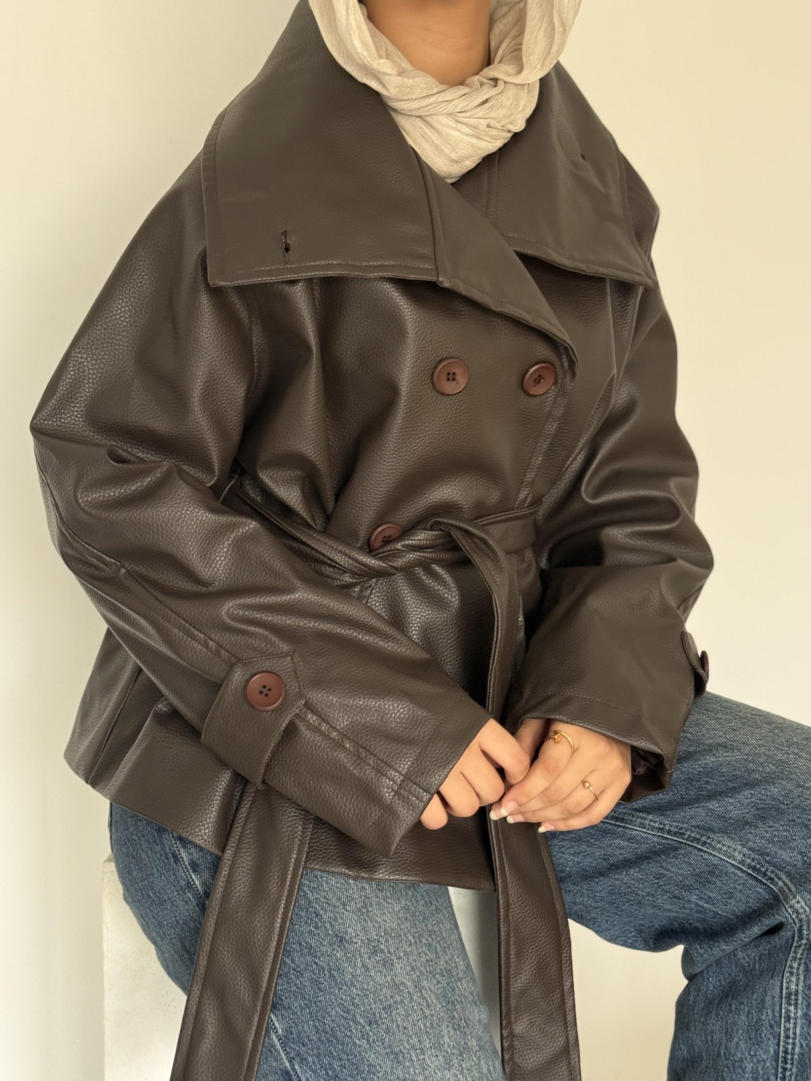 Brown Midnight Belted Trench