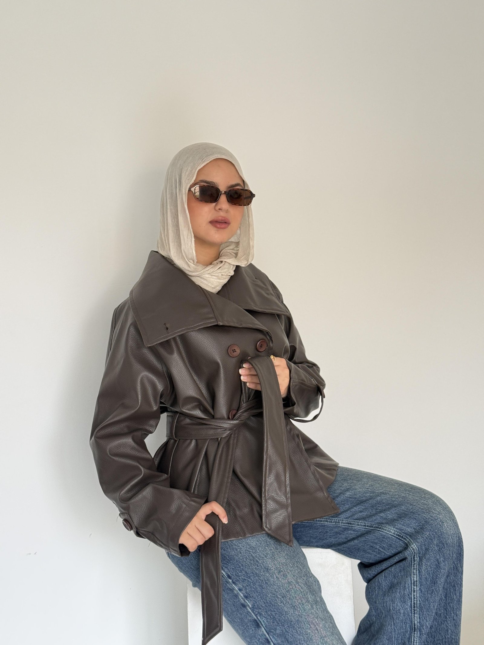 Brown Midnight Belted Trench