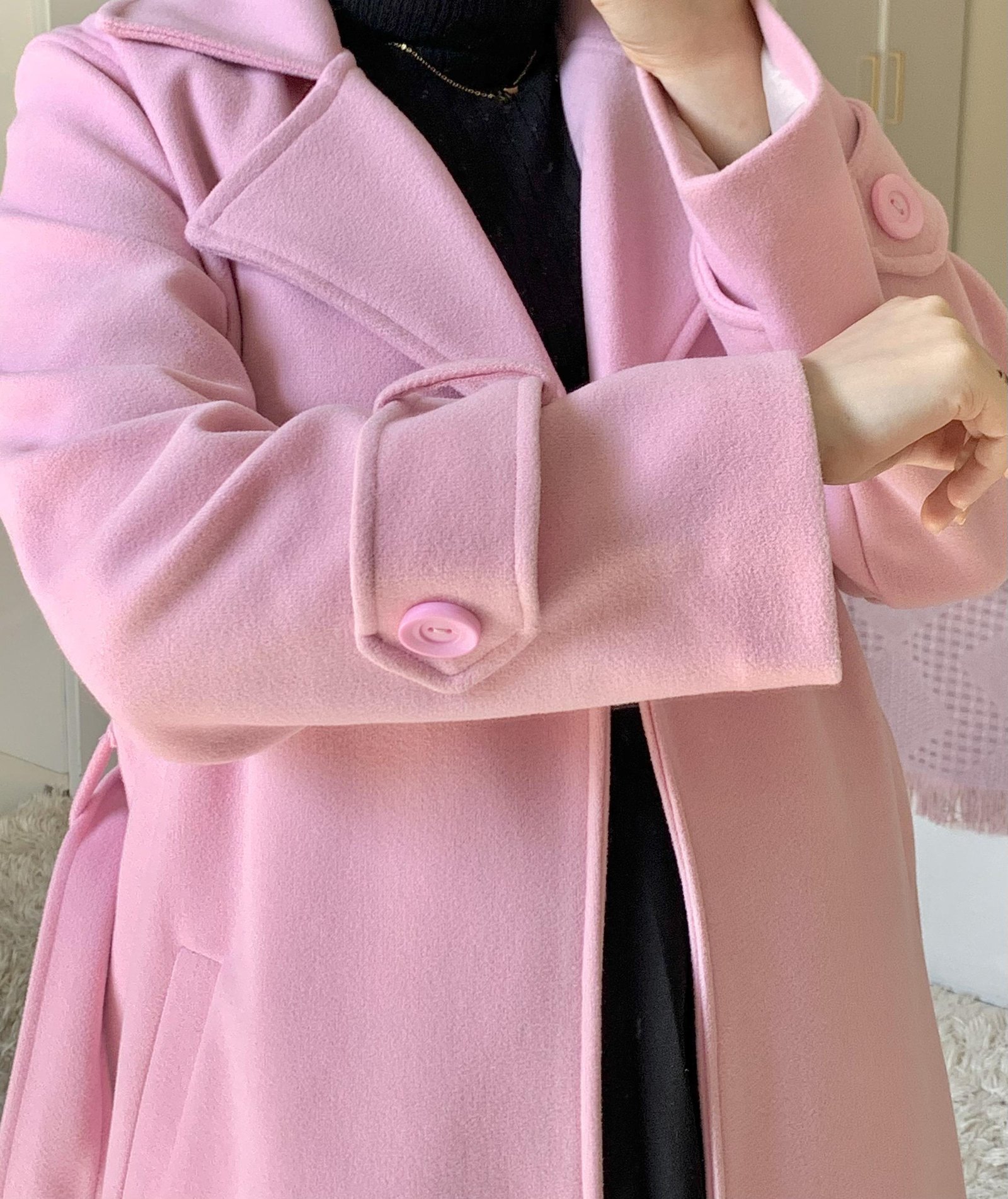 Pink Classic Coat