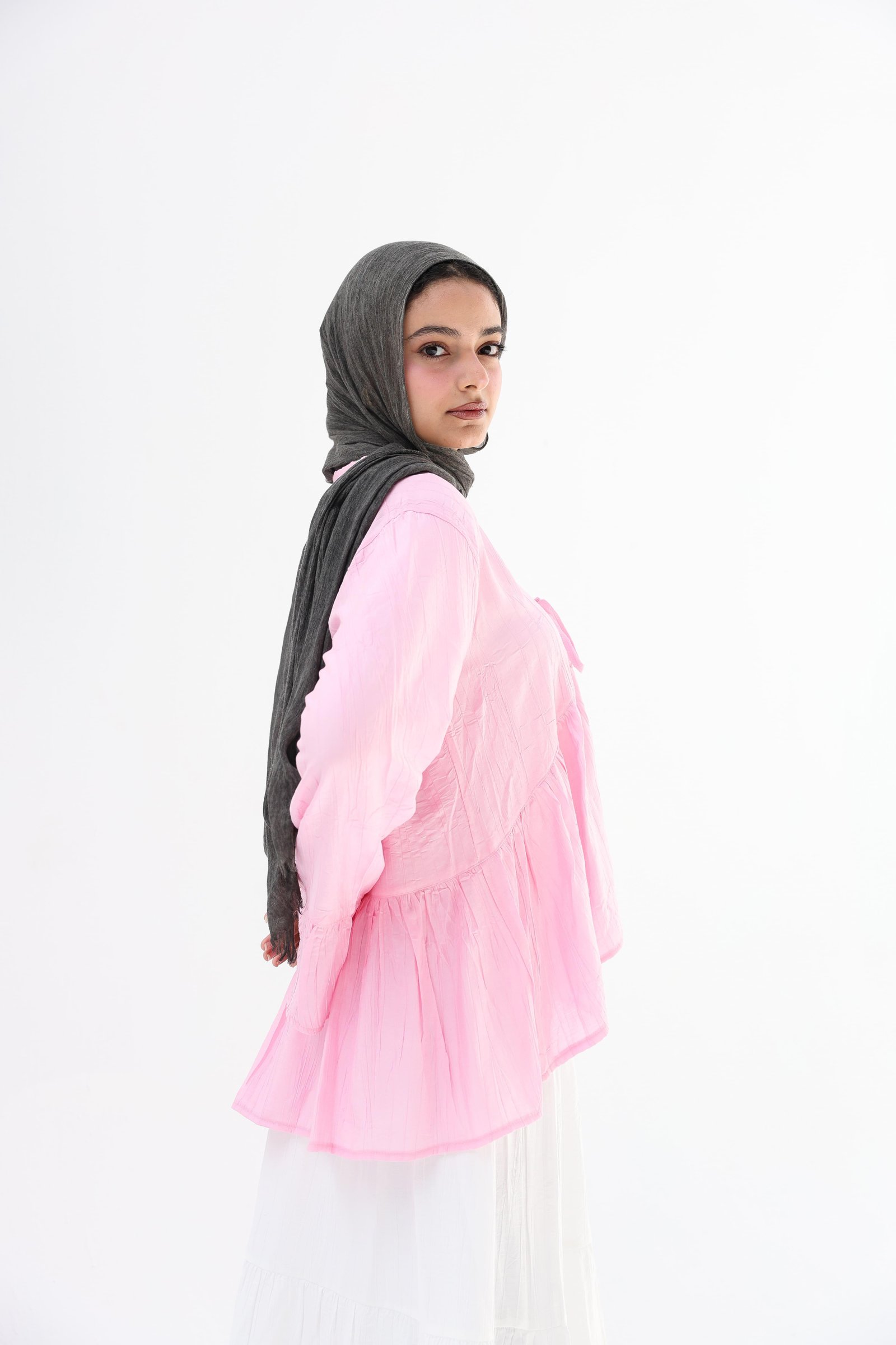 Baby pink Fluffy Blouse