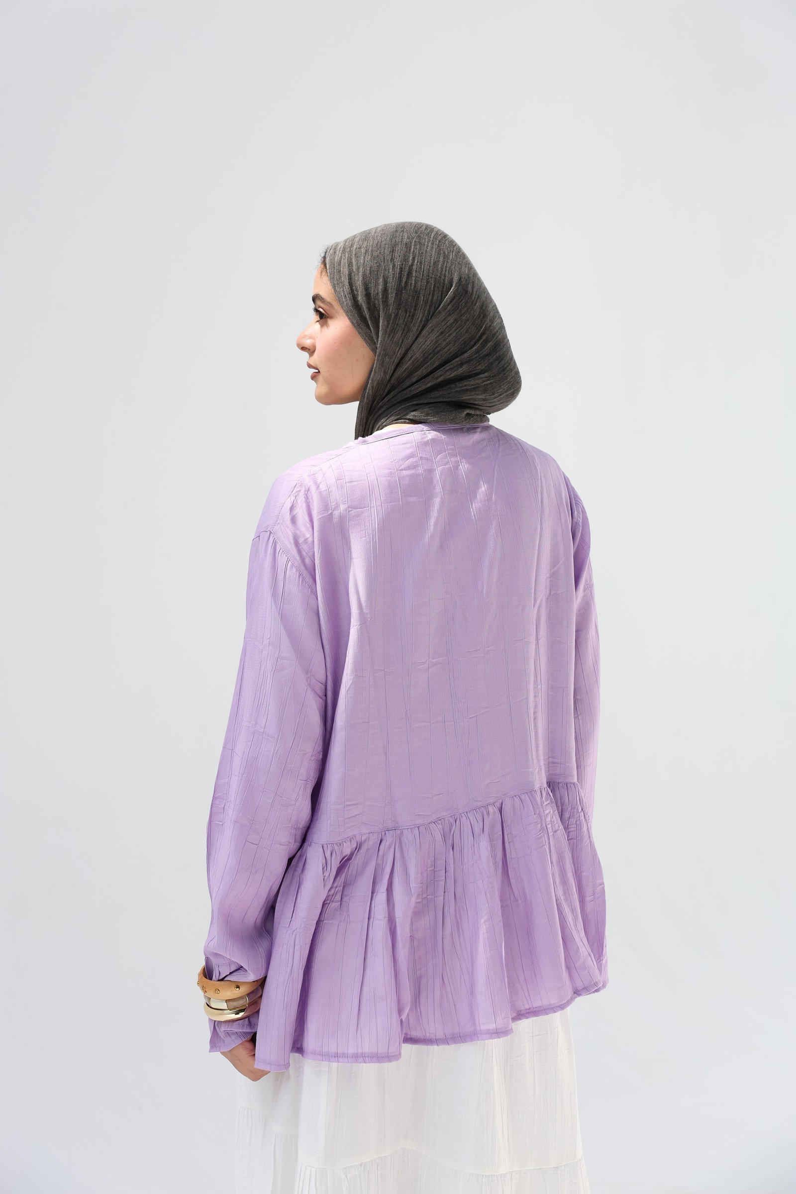 Lavender Fluffy Blouse
