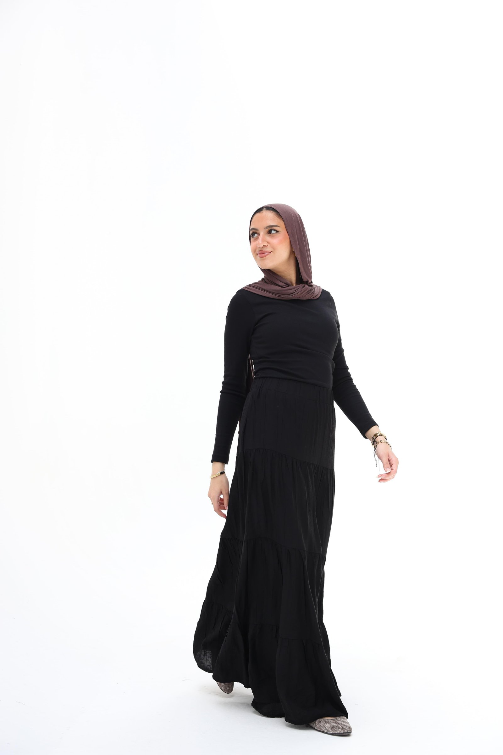 Black Layerd Skirt