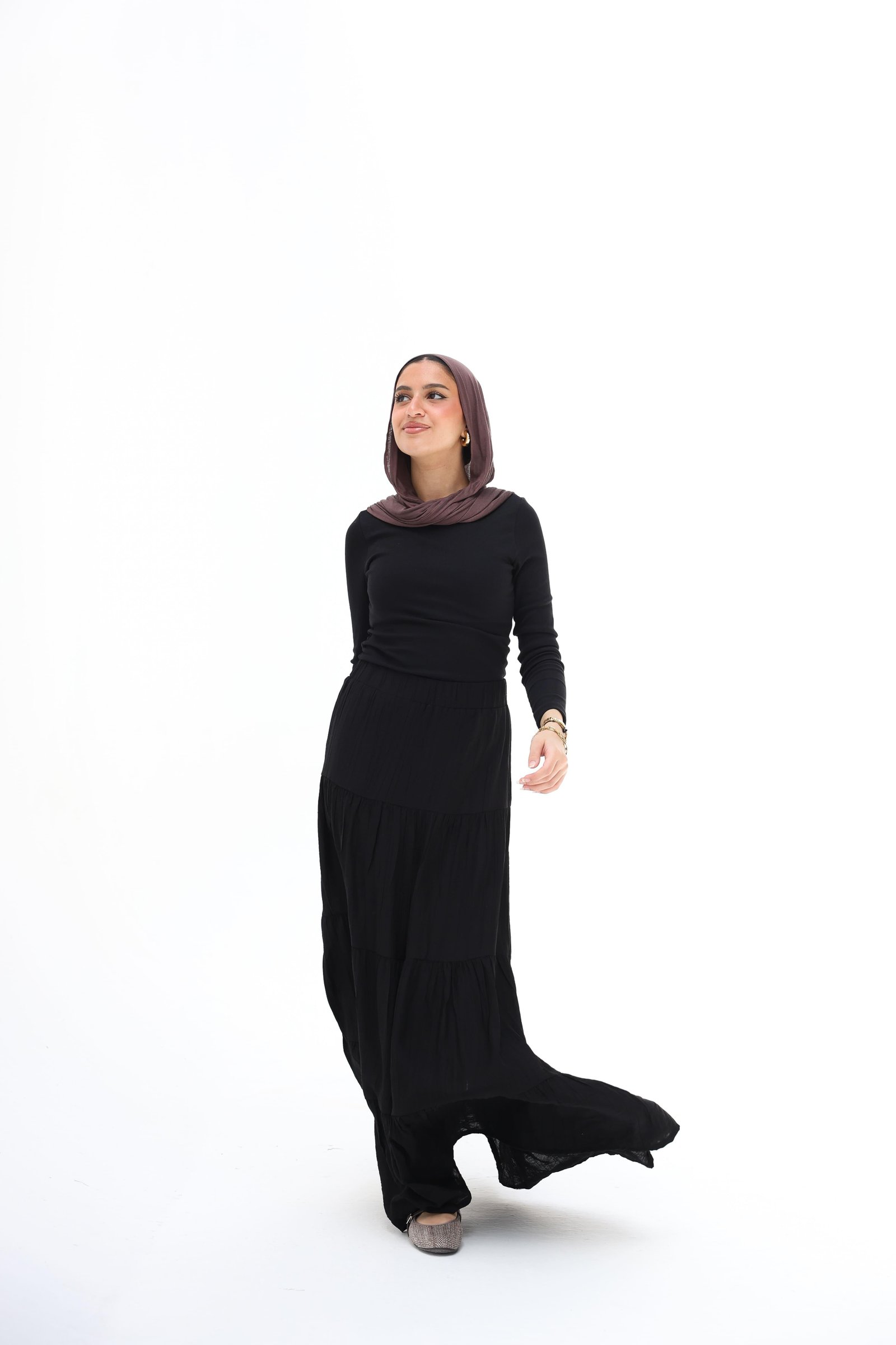 Black Layerd Skirt