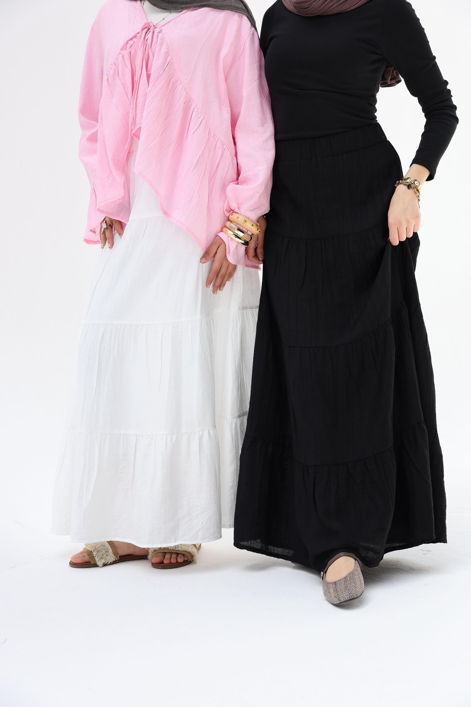 Black Layerd Skirt