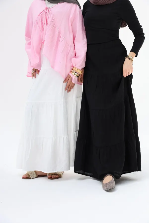 Black Layerd Skirt