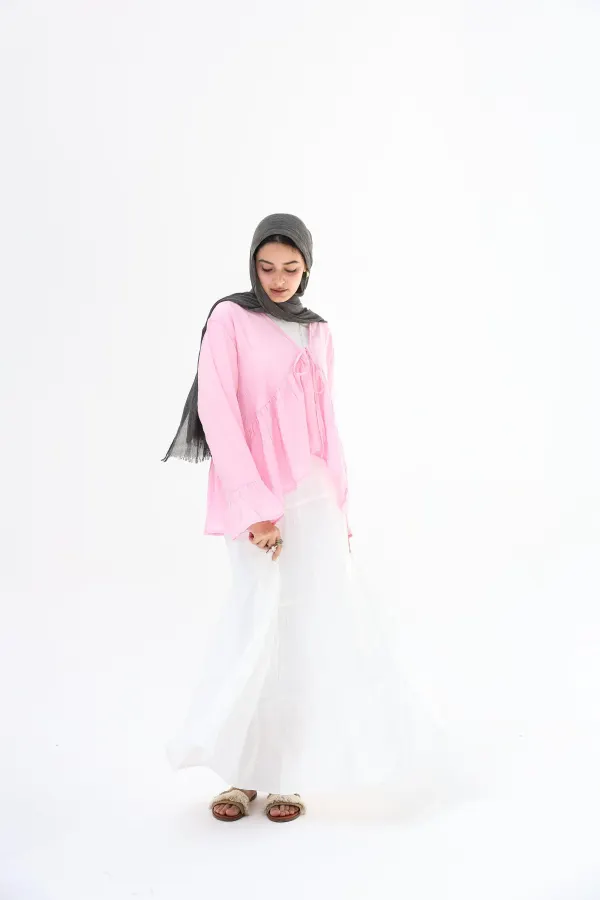 White Layerd Skirt