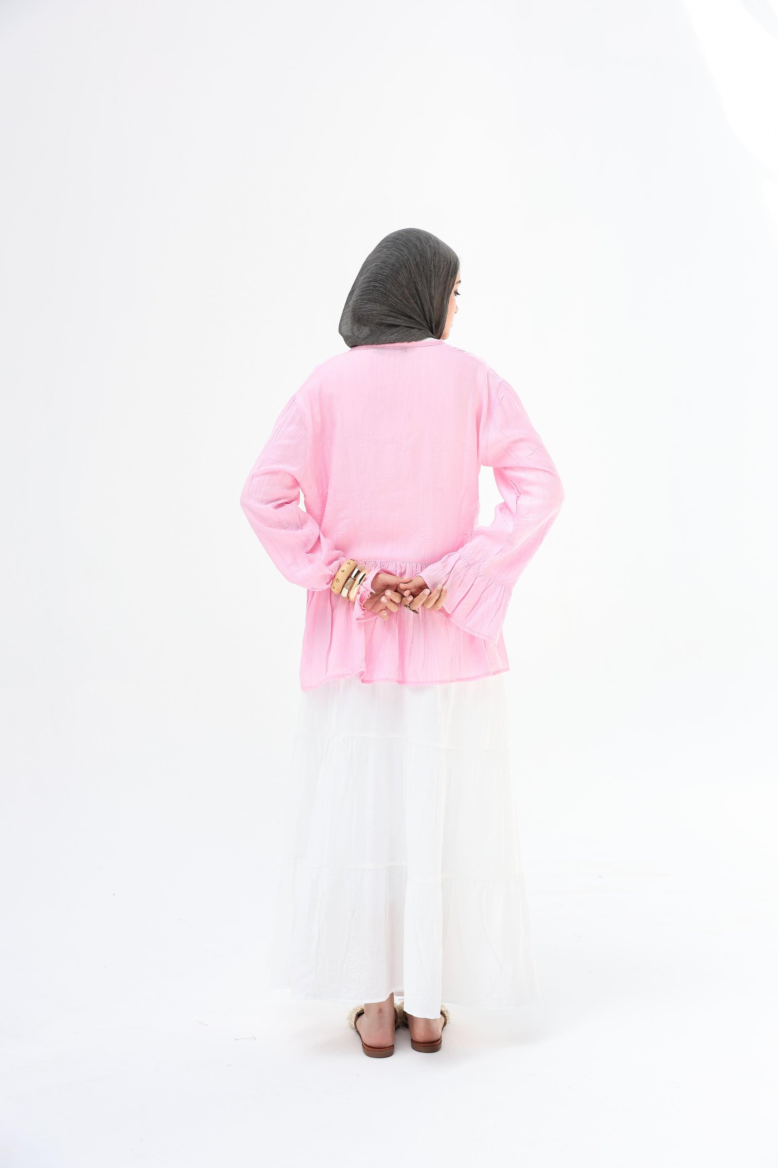 White Layerd Skirt