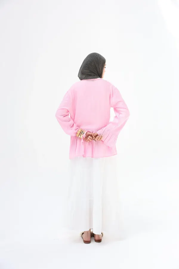White Layerd Skirt