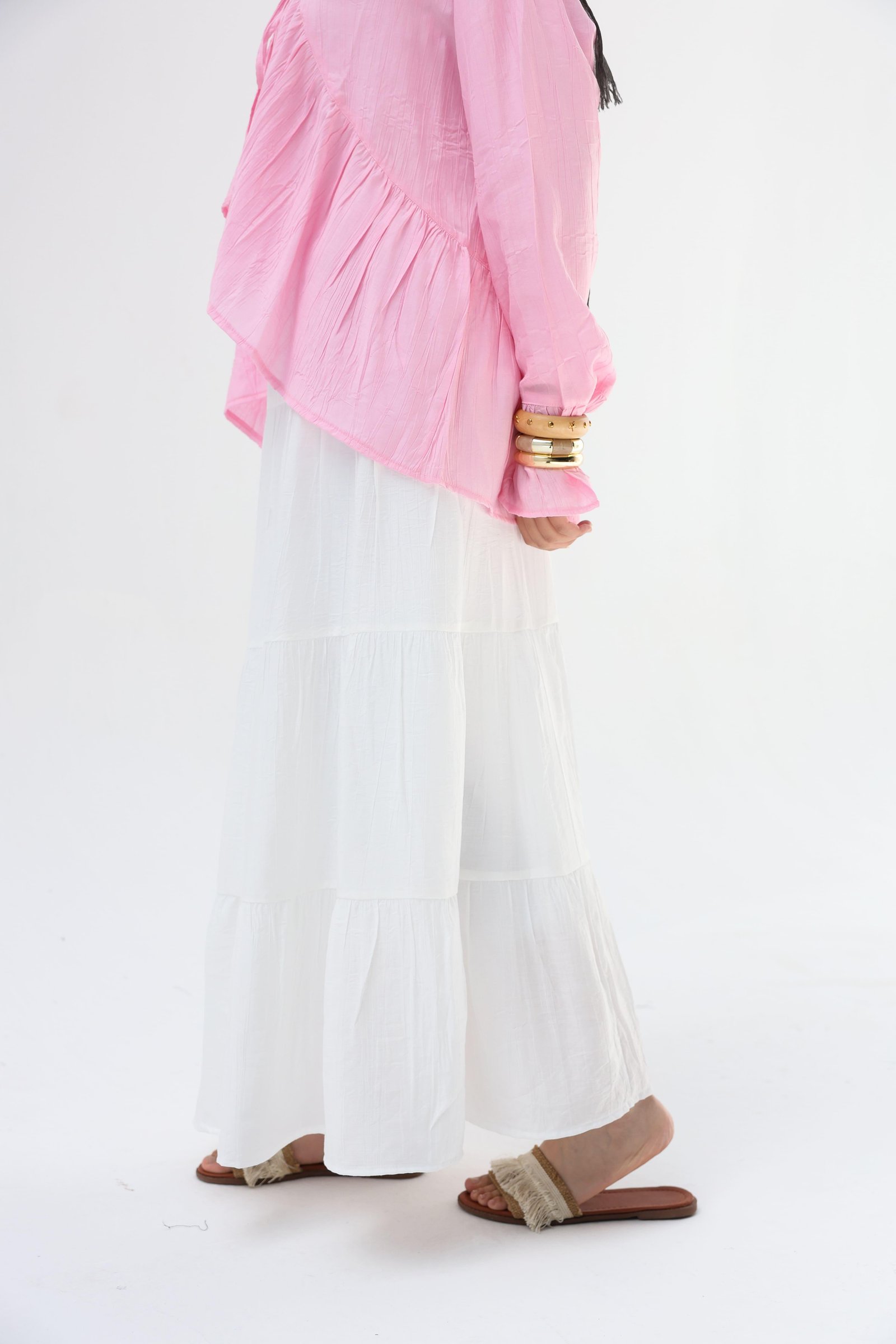 White Layerd Skirt