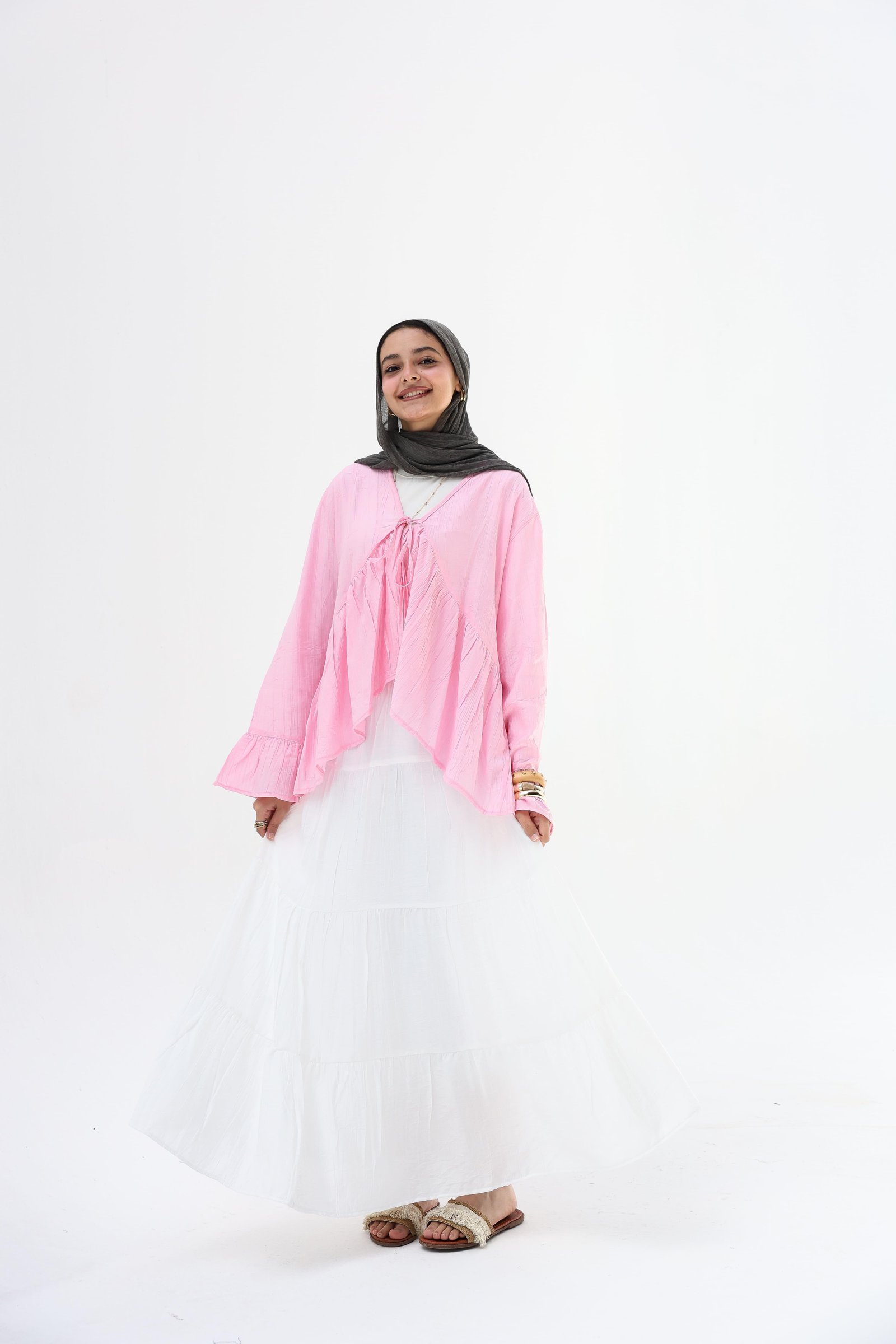 White Layerd Skirt