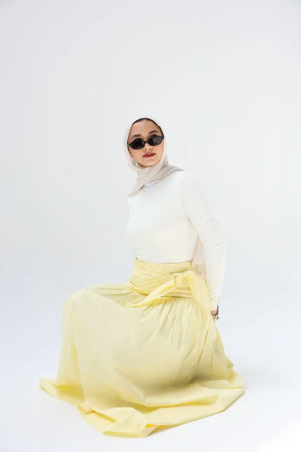 Yellow Scart Skirt