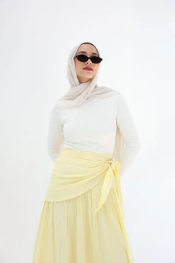 Yellow Scart Skirt