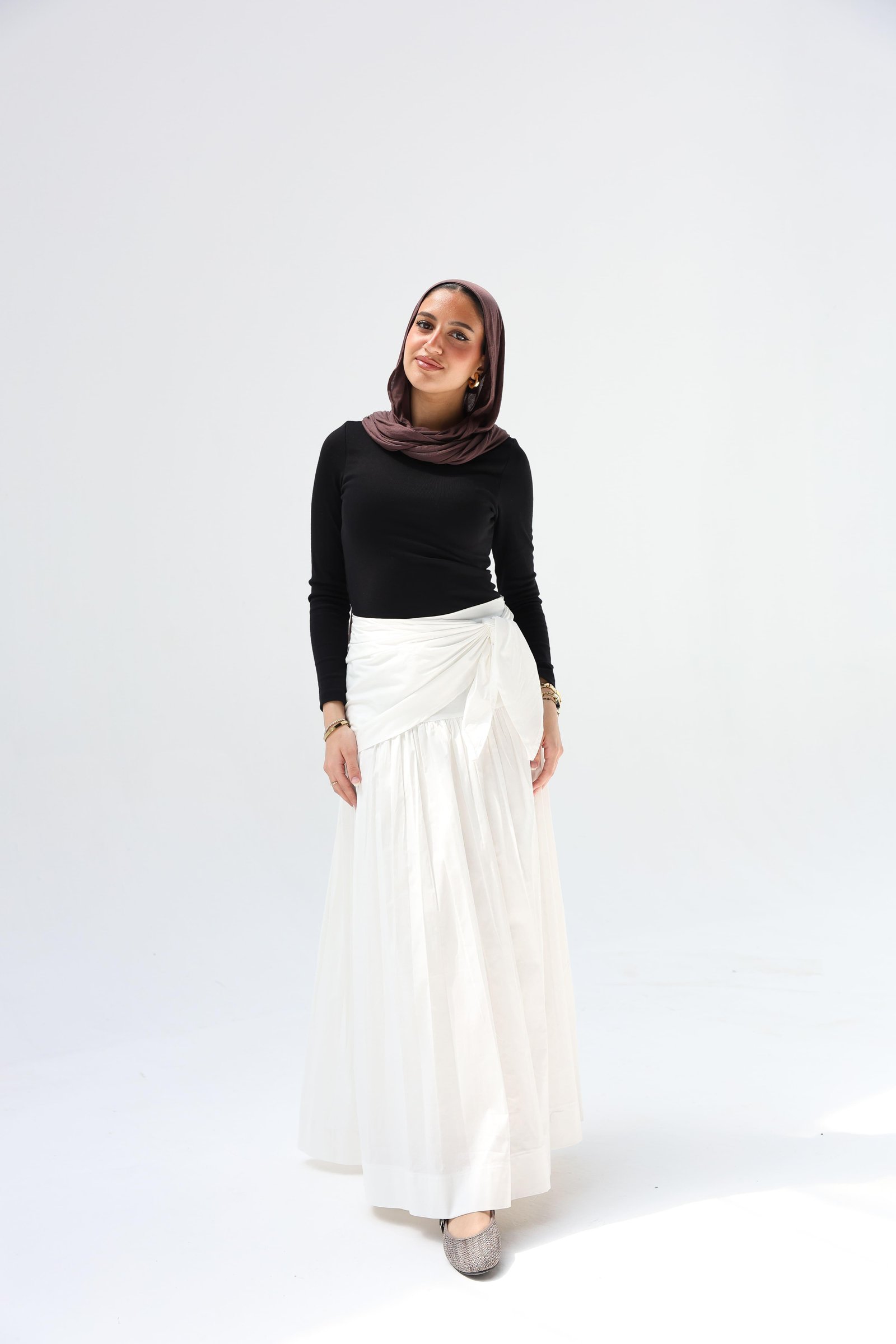 White Scart Skirt