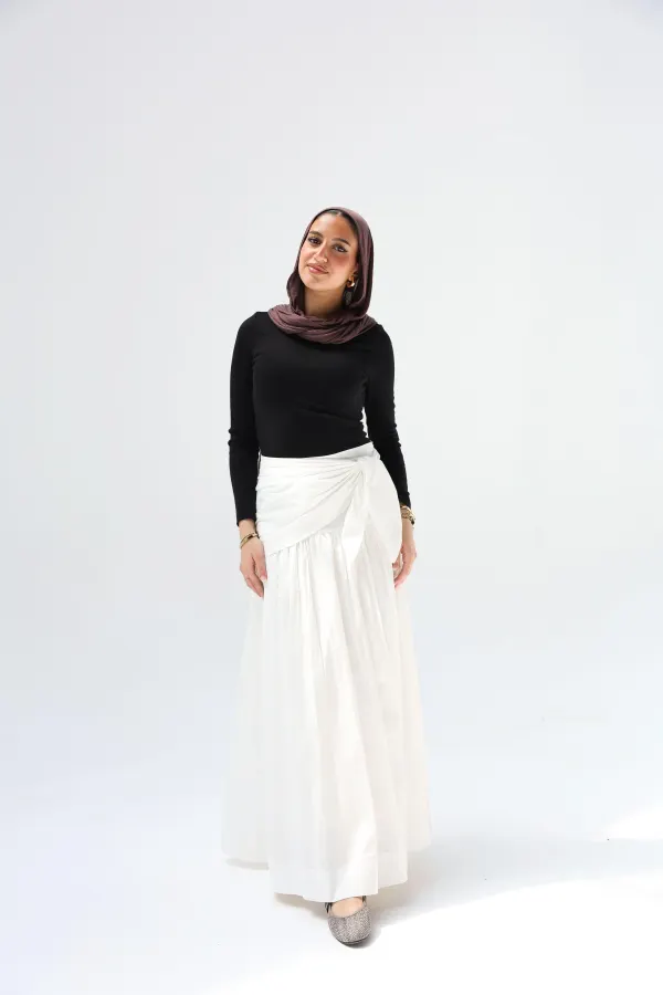 White Scart Skirt