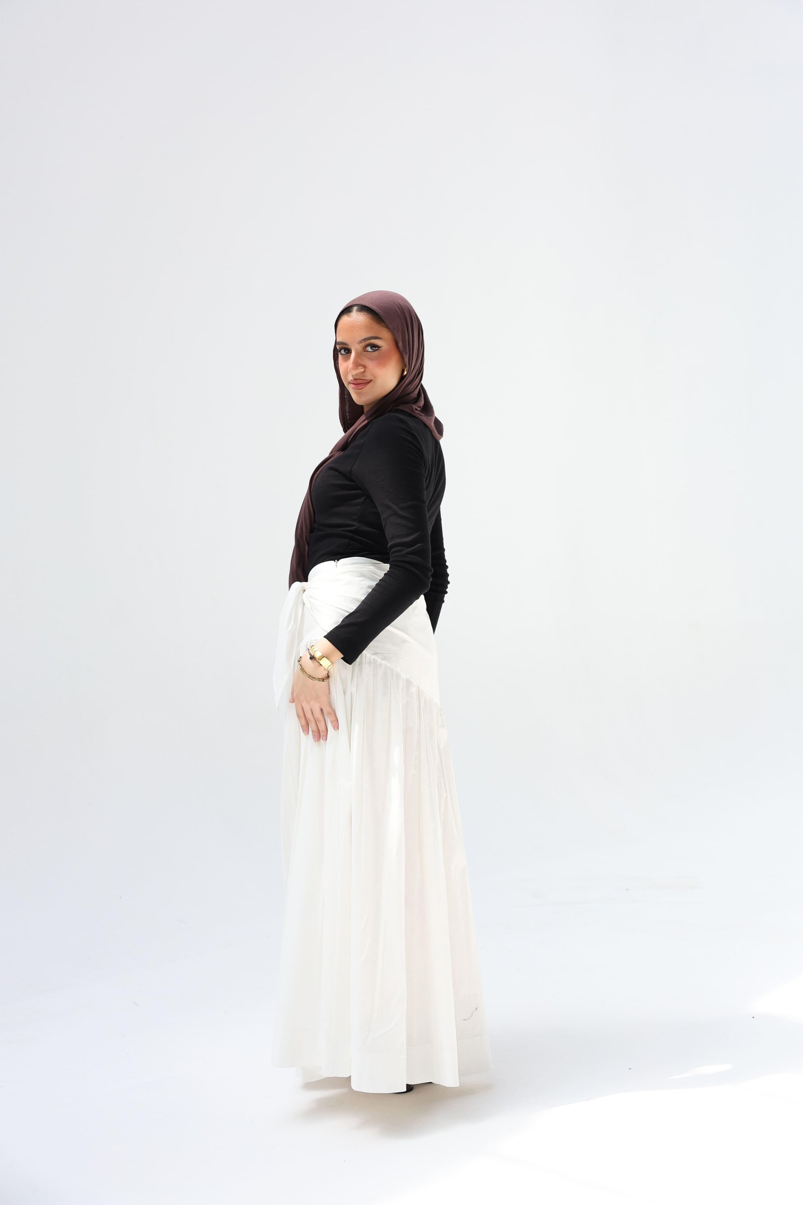 White Scart Skirt