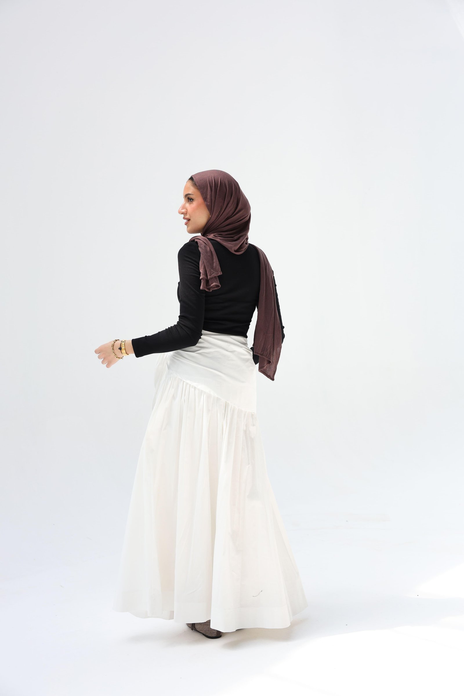 White Scart Skirt