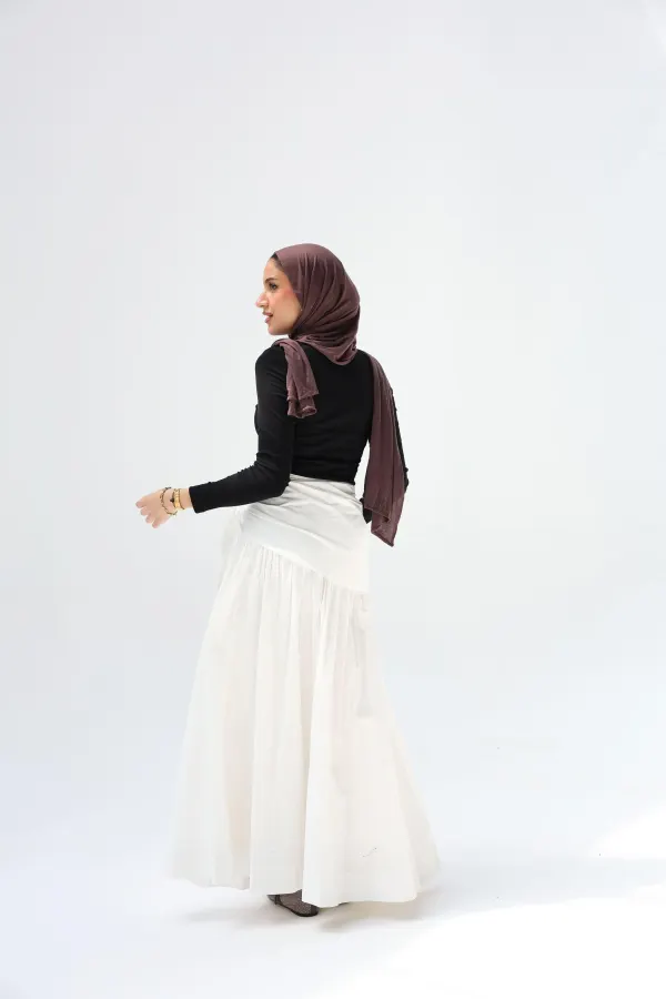White Scart Skirt