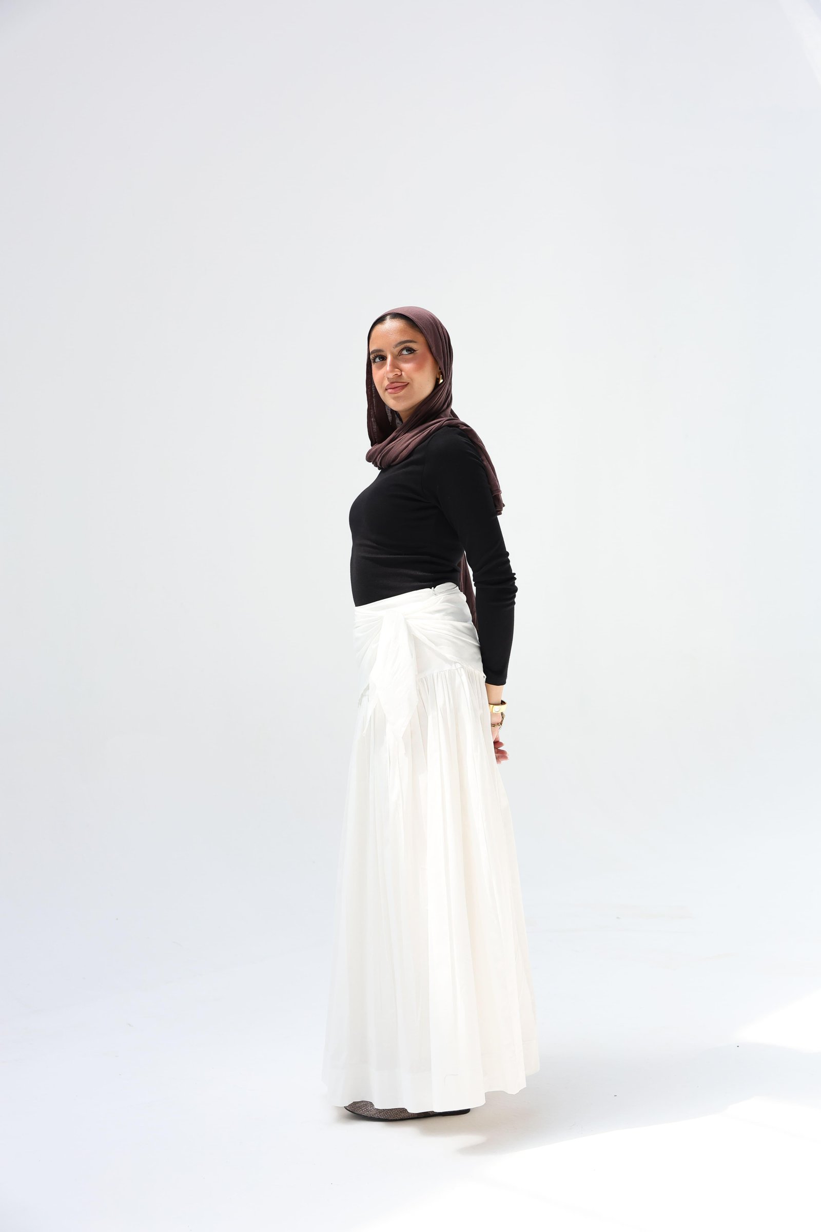 White Scart Skirt